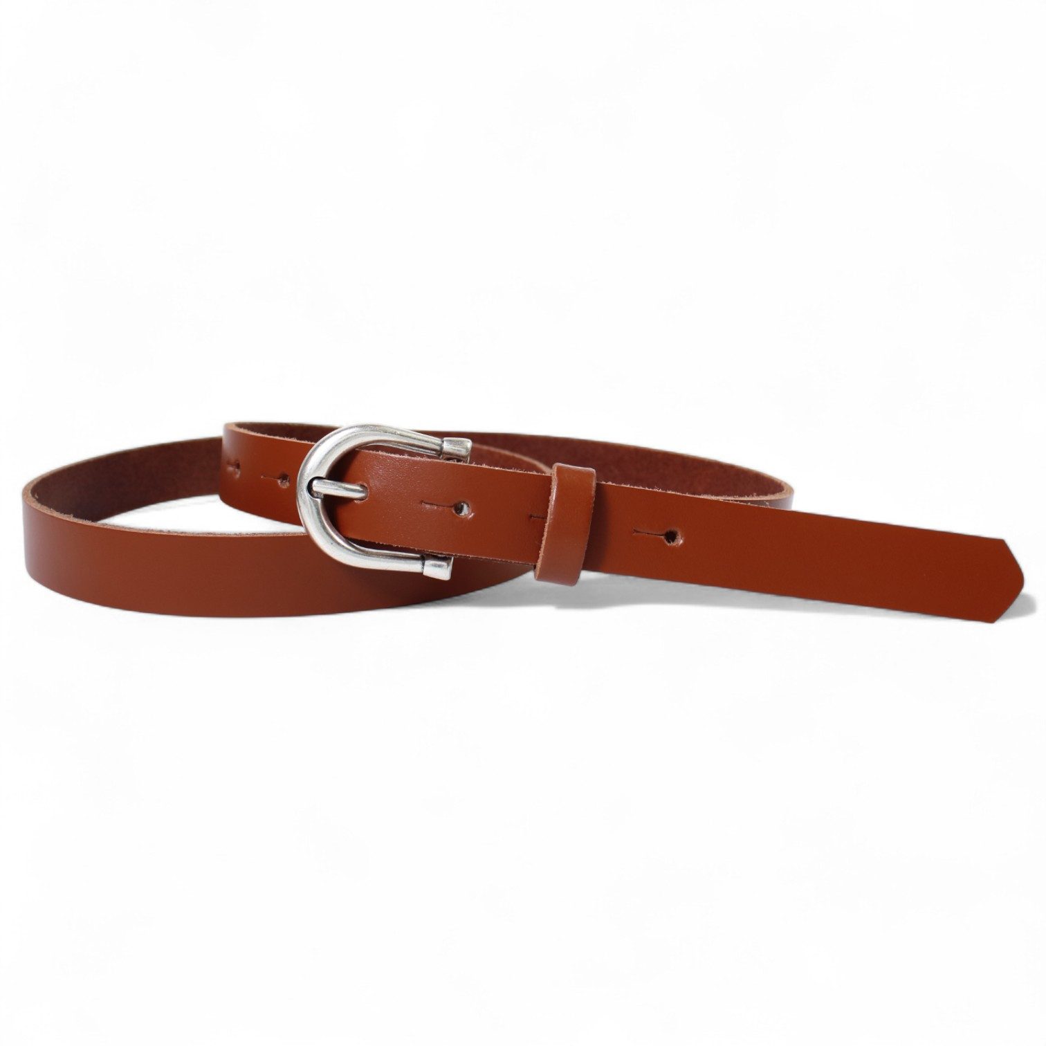 FRONHOFER Hüftgürtel Damen Rindleder schmal (1-St) Hufeisen-Schnalle, versilbert