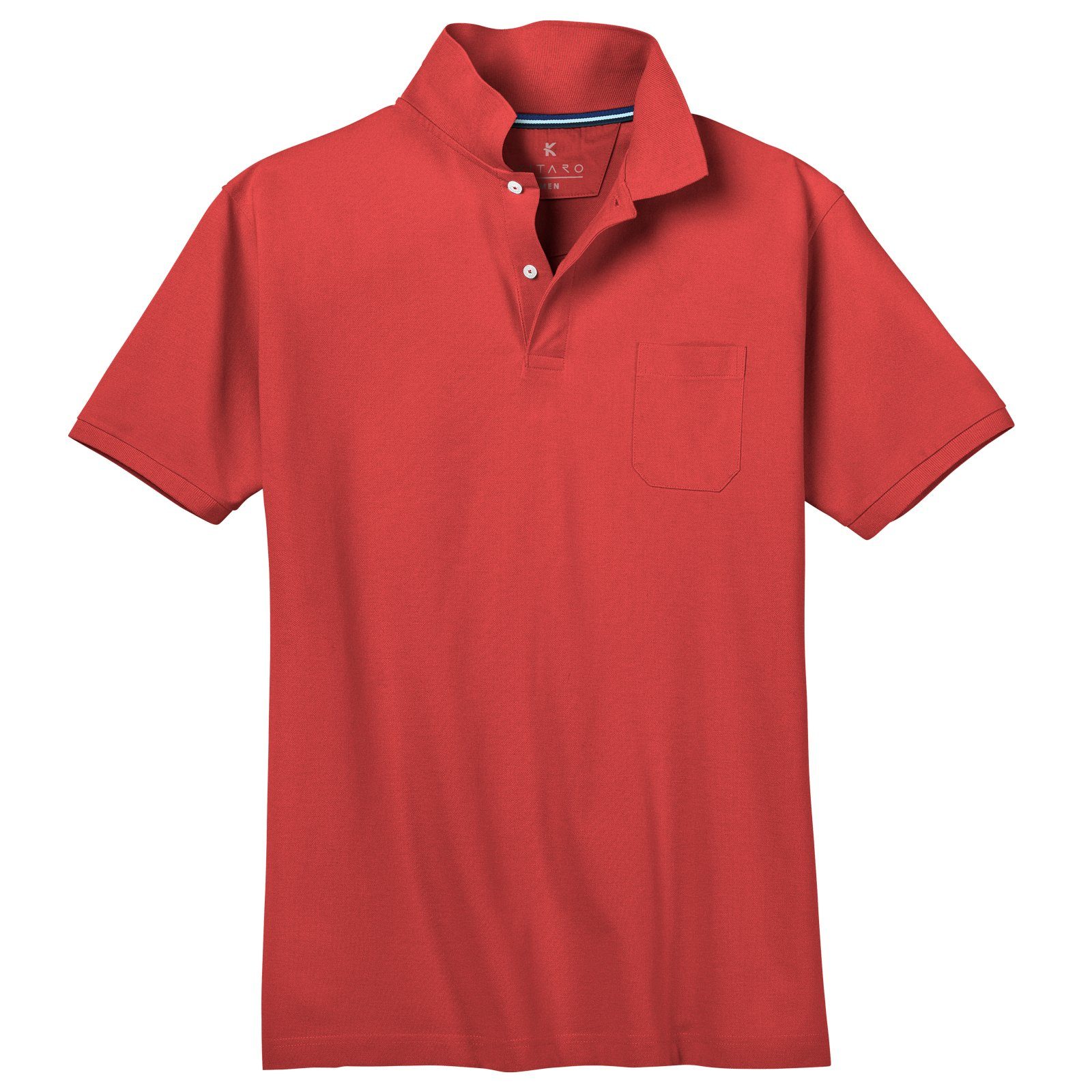 Kitaro Poloshirt Kitaro Basic Piqué Poloshirt rot große Größen