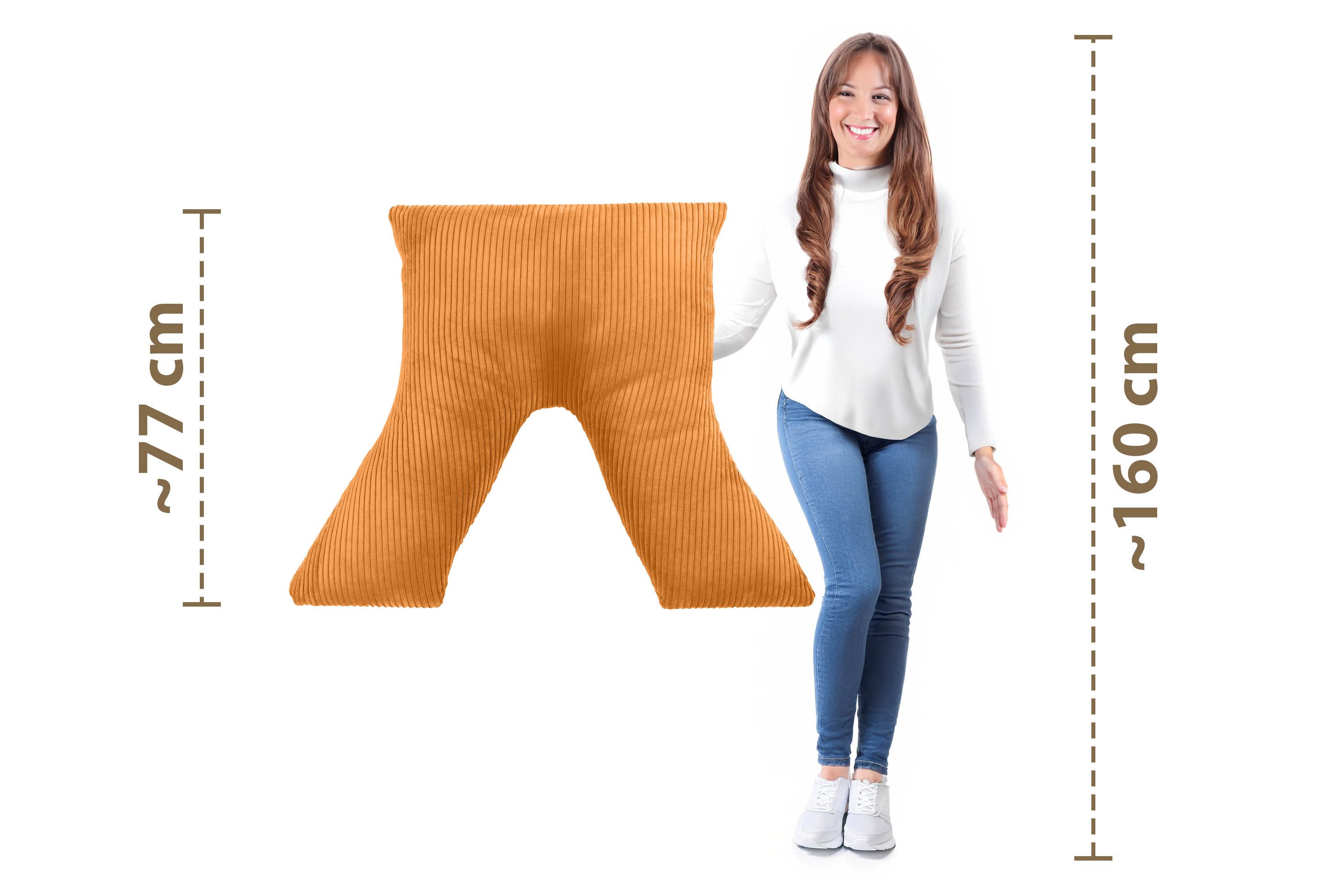 Amilian Schlafkissen - Lesekissen für Bett und Sofa - Seitenschläferkissen - Stillkissen, Seitenschläfer, Rückenlage, Schlafkissen für Seitenlage, Kissen mit Füllung und abnehmbarem Bezug - Stillhilfe
