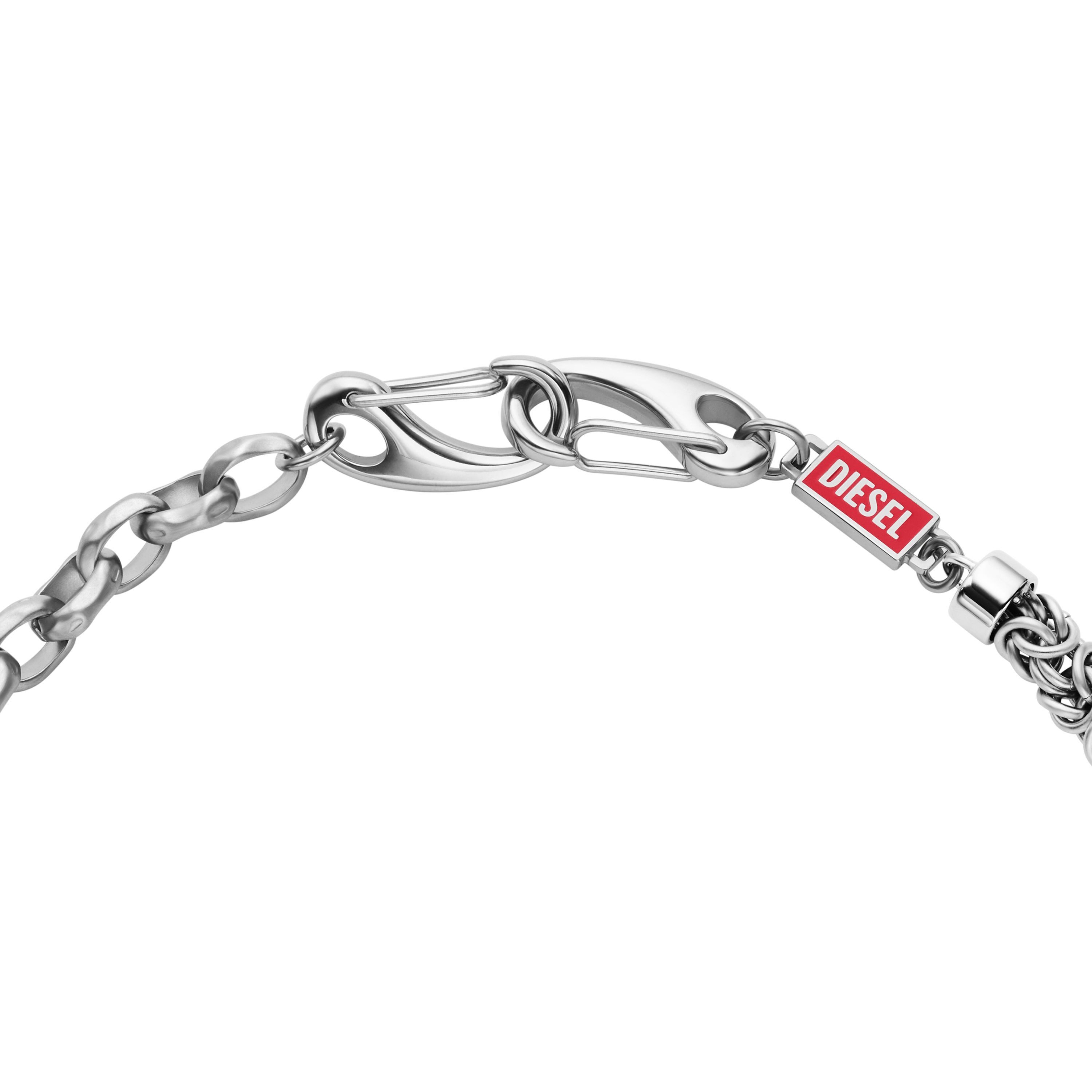 Diesel Kette ohne Anhänger Schmuck Geschenk Edelstahl Halsschmuck Halskette Diesel Font, Emaille