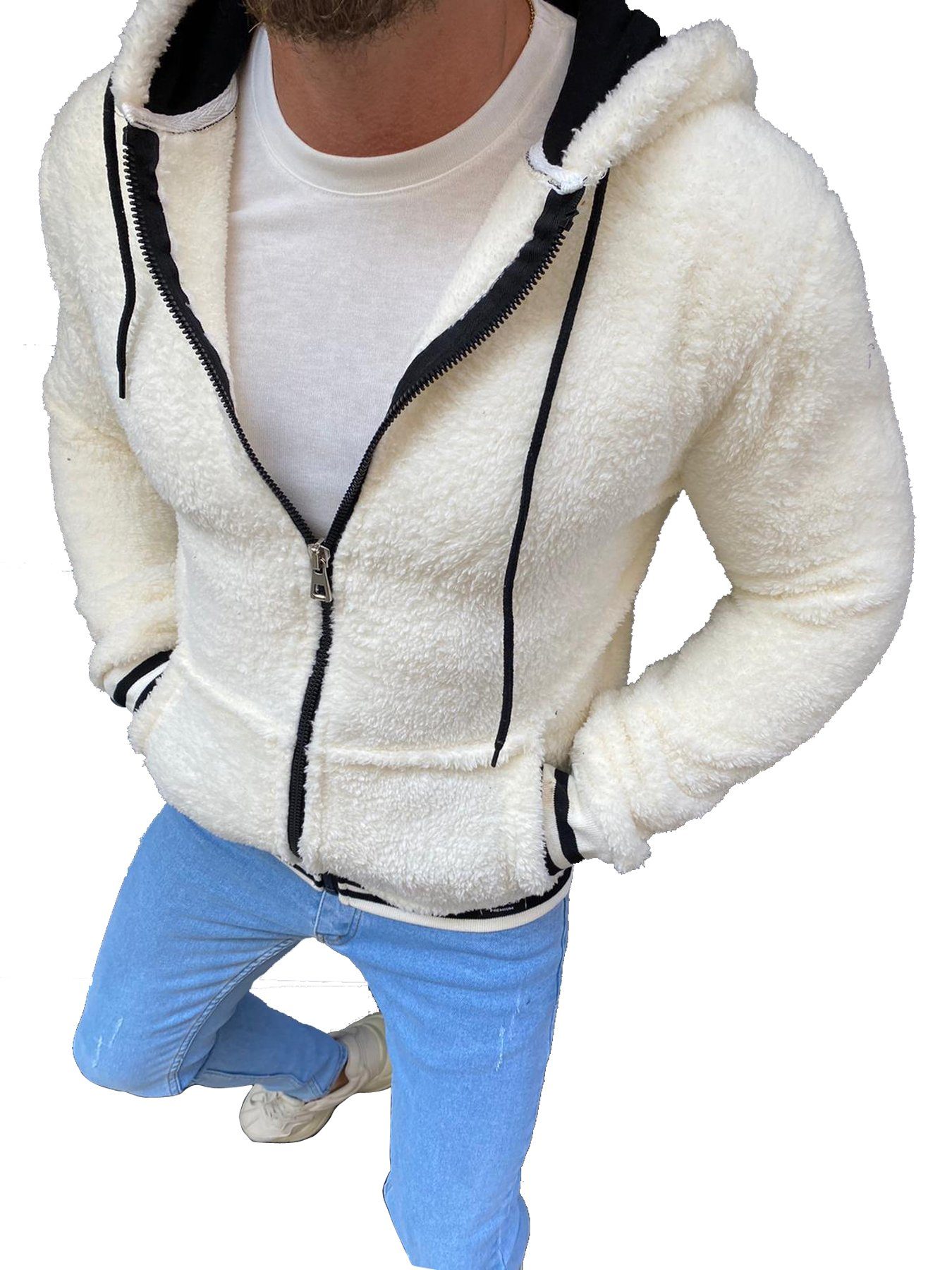 Kapuzensweatjacke Herren Sweatjacke für Männer Hoodie