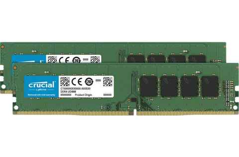 Crucial 16GB Kit (2 x 8GB) DDR4-3200 UDIMM PC-Arbeitsspeicher