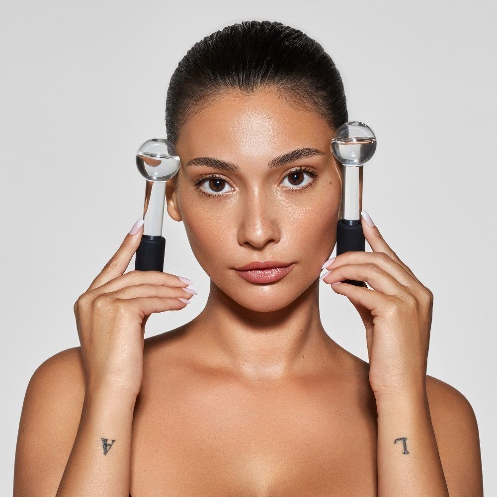 LVLY Gesichtsmassagegerät Kosmetikkugeln 2er Set, 2-tlg., Erfrischende und revitalisierende Hautpflege