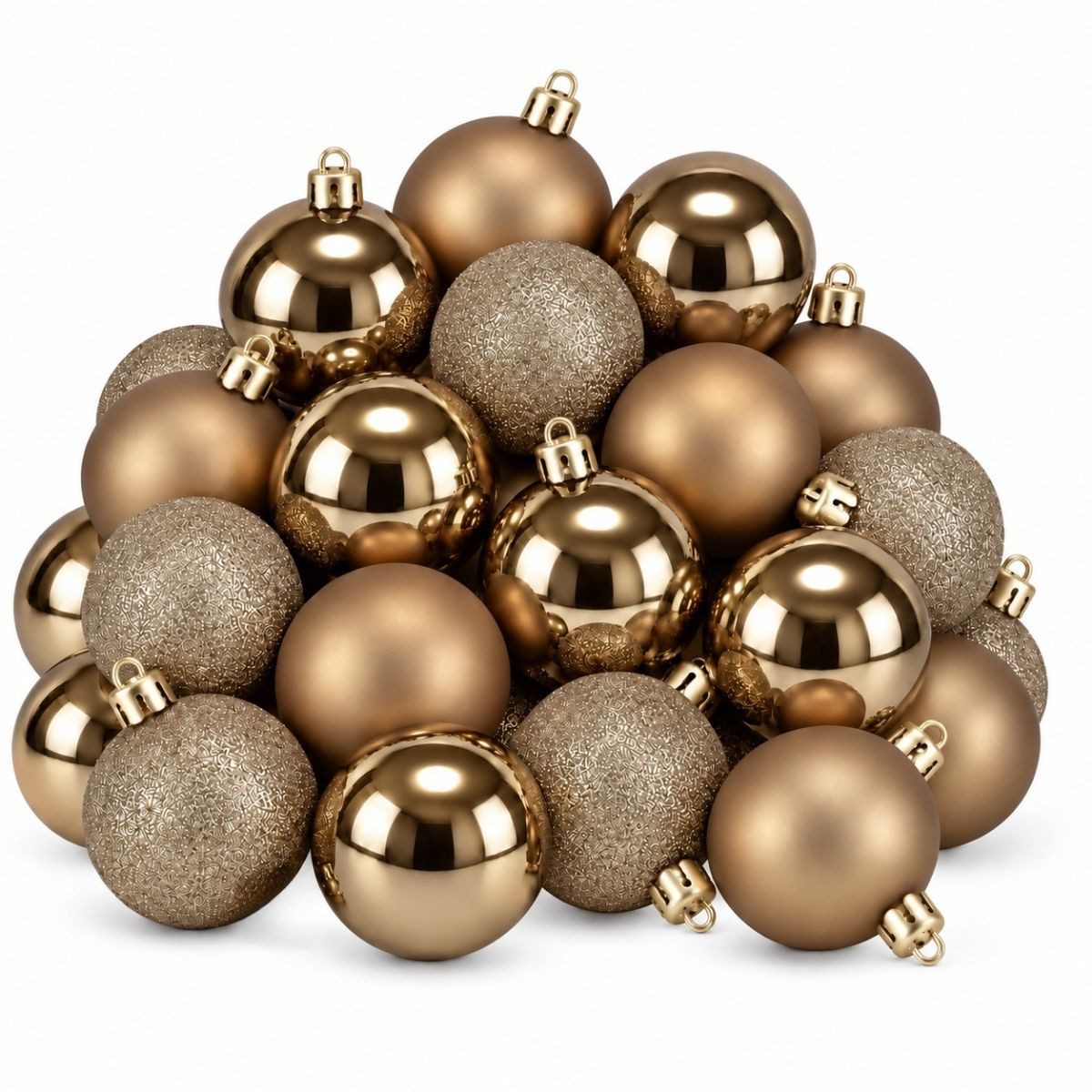 Taupe Weihnachtskugeln kaufen » Taupe Christbaumkugeln