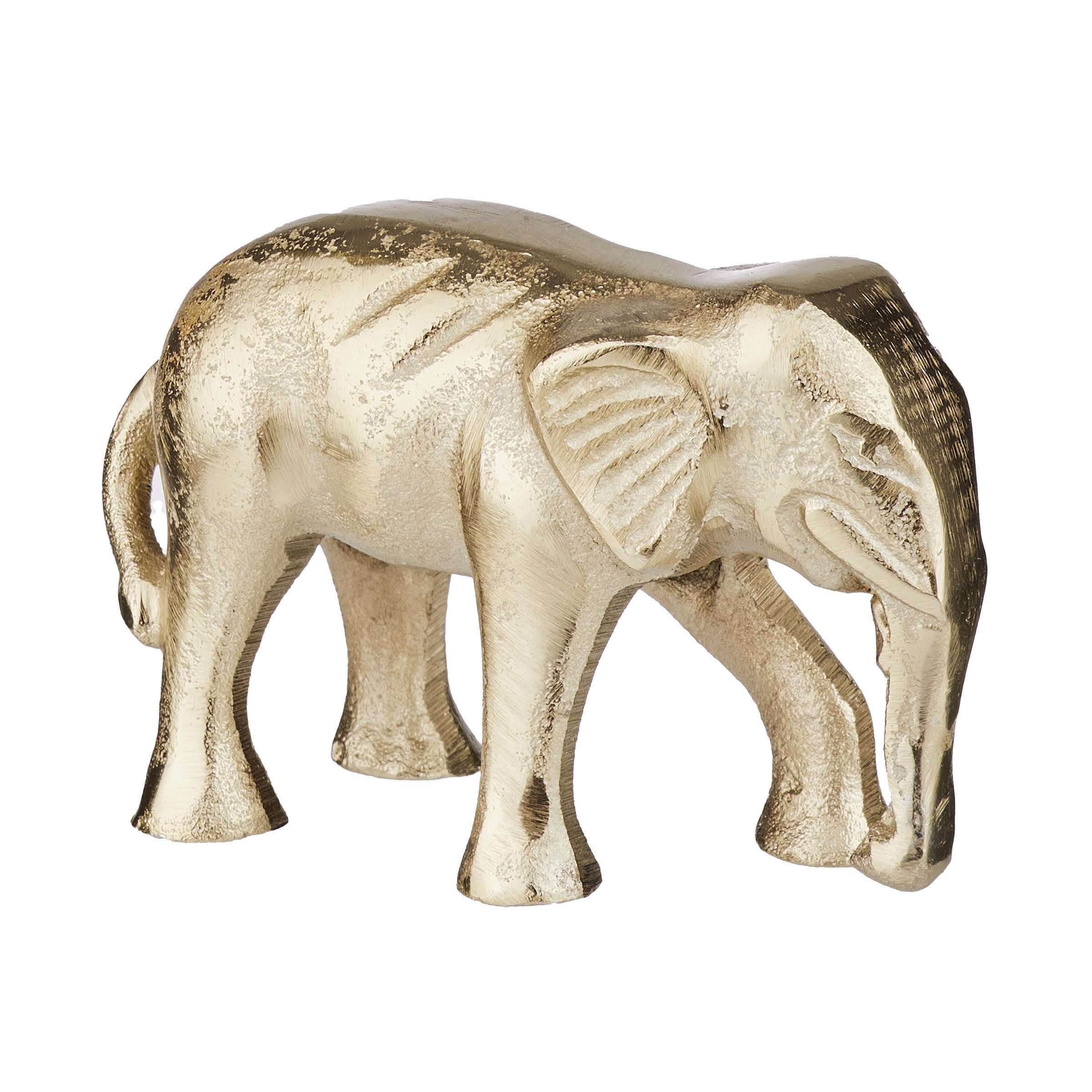 BUTLERS Dekofigur GOLDEN NATURE Elefant B 12 x T 7cm