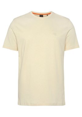 BOSS ORANGE T-Shirt mit BOSS-Stickerei auf der Brust