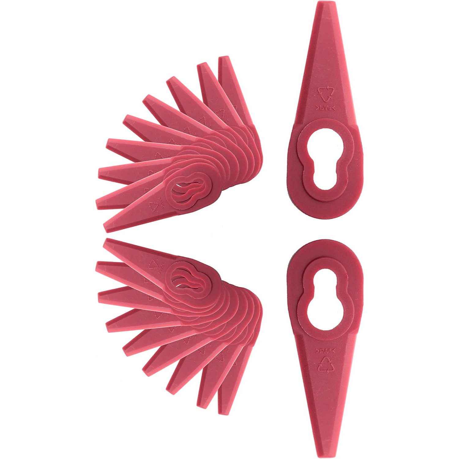 Fanztool Rasenmähermesser Rasentrimmer-Zubehör Rasentrimmermesser für Rasentrimmer 20Stk.