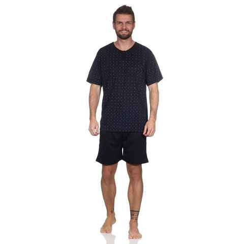 EloModa Capri-Pyjama Herren Pyjama Short und T-Shirt Schlafanzug, Gr. M L XL XXL (2 tlg)