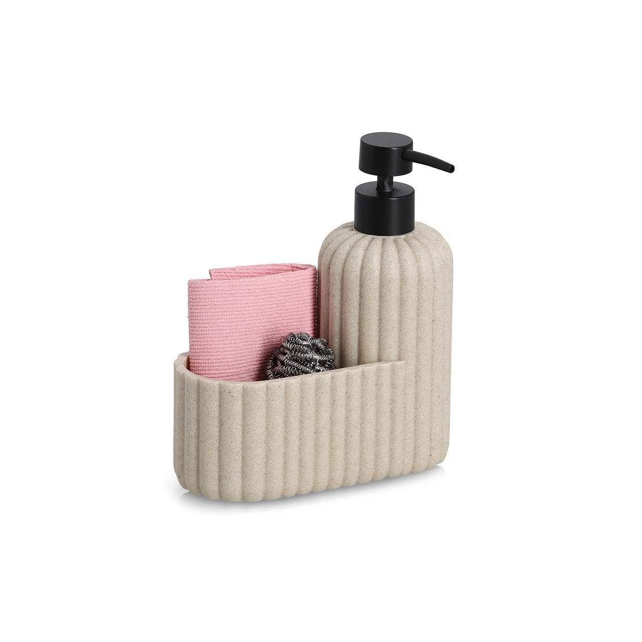 Zeller Present Seifenspender zeller Seifenspender LUND LBH 17x8x19 cm beige
