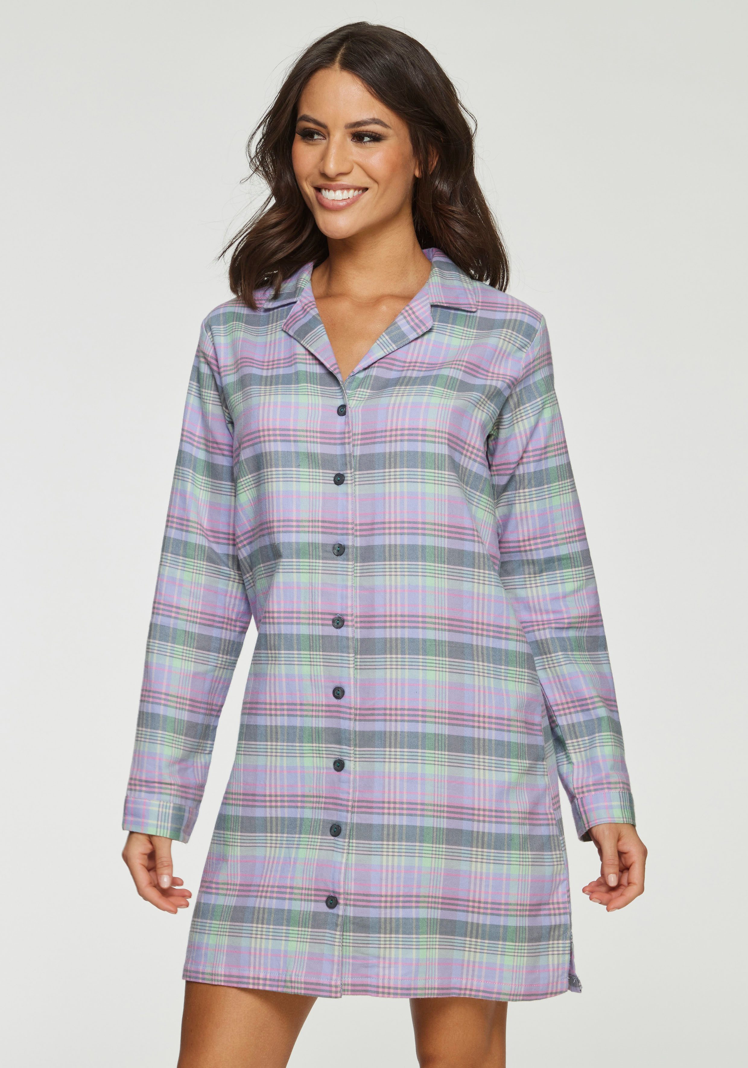 Vivance Dreams Nachthemd aus kuschelig weichem Flanell günstig online kaufen