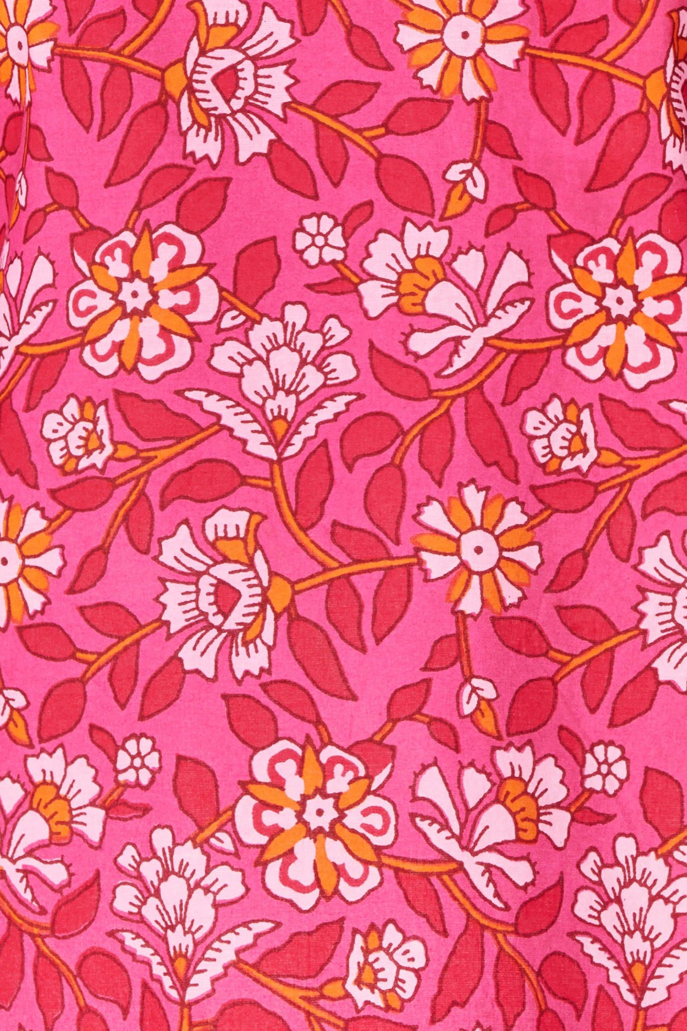 Himalaya Clothing Tunika Ärmellose Bluse aus leichter Bio-Baumwolle mit elegantem Blockprint Lebendige Bluse Damen Lockere Baumwollbluse