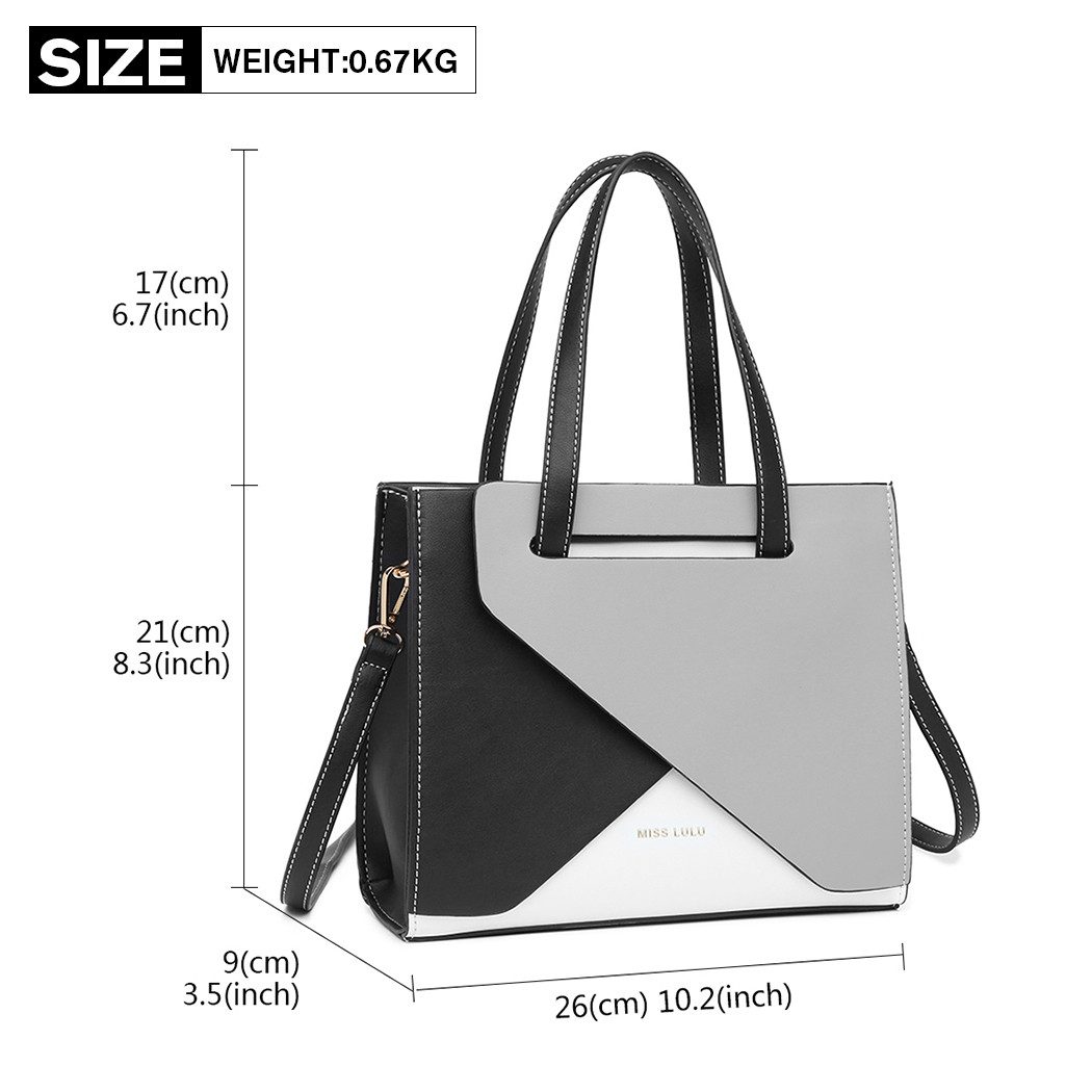 Miss Lulu Handtasche Damen Mittelgroße Schultertasche günstig online kaufen