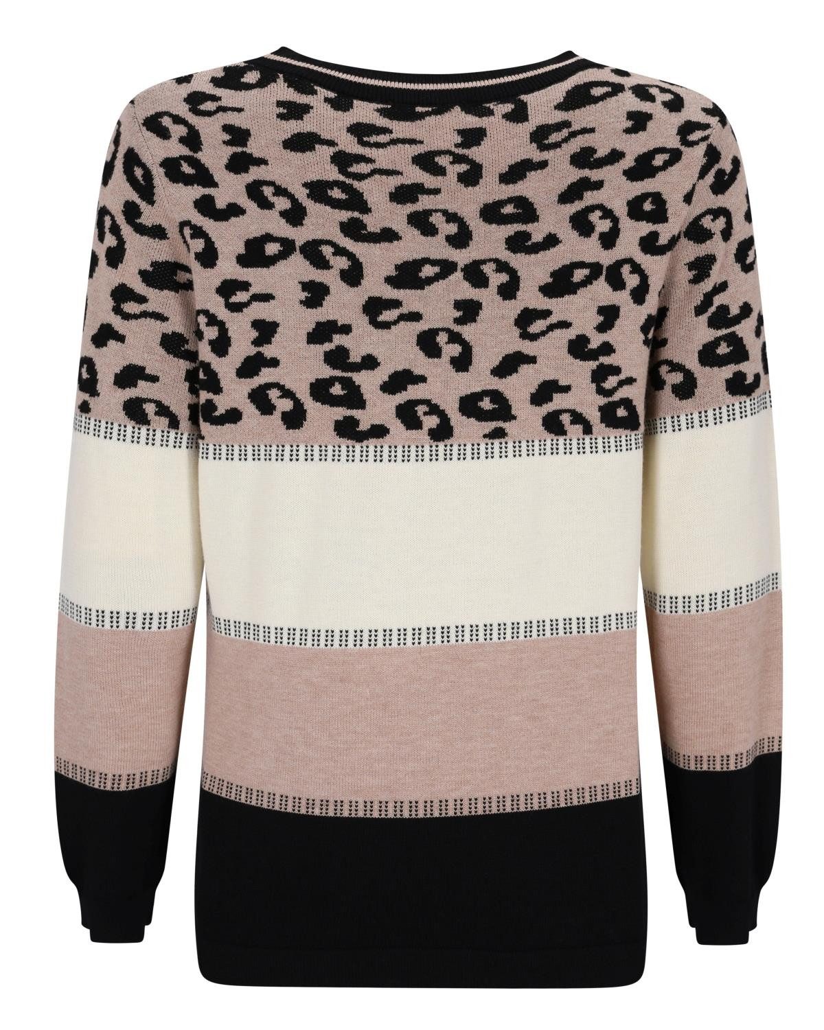 Hajo Rundhalspullover Pullover Intarsienstrick günstig online kaufen