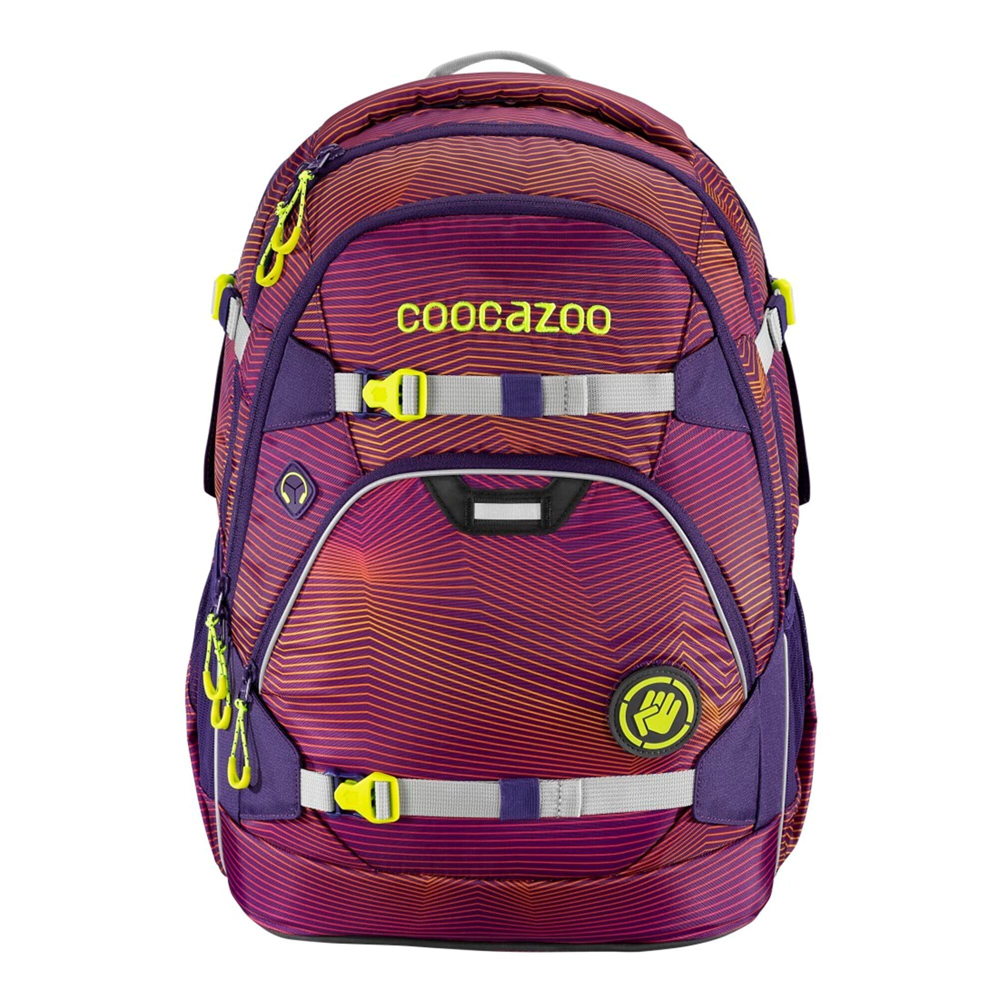 coocazoo Schulranzen Rucksack ScaleRale, 30 Liter Soniclights Purple