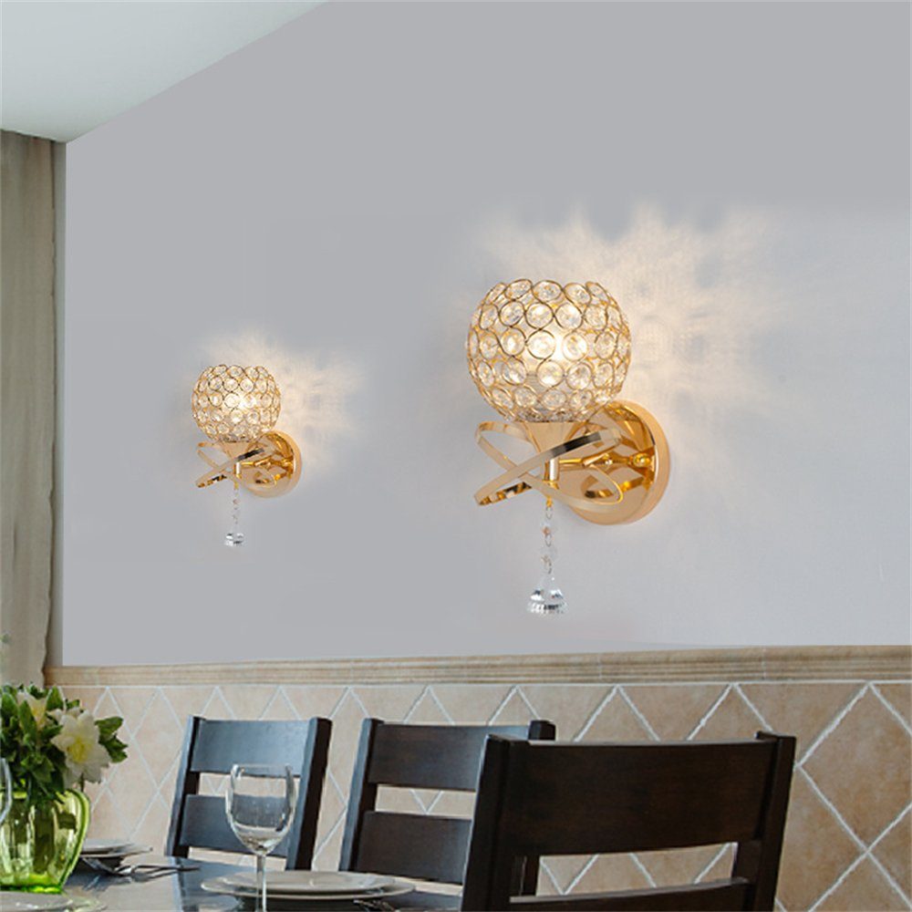 Nachttisch-Wohnzimmer-Wandlampen hoher Qualität Wandleuchte Rouemi Kristall-Wandlampen,