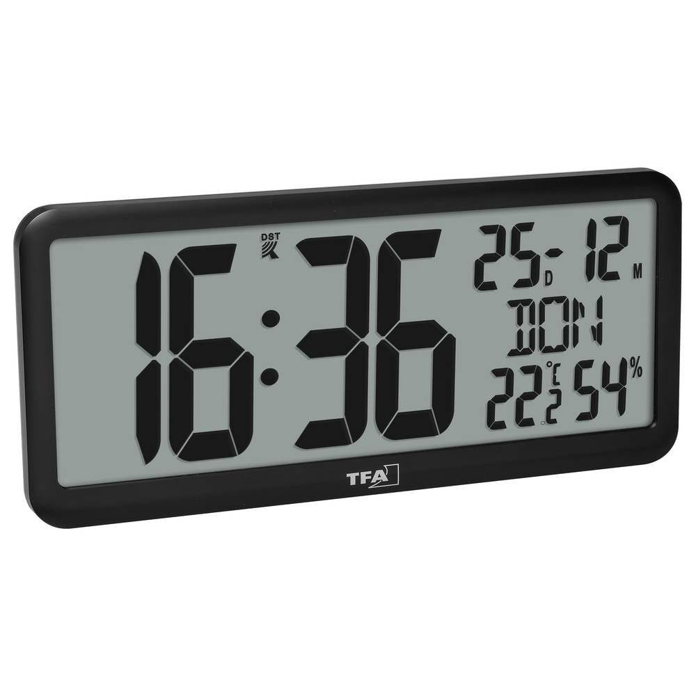 TFA Dostmann Wanduhr 60.4525.01 (Großes Display)