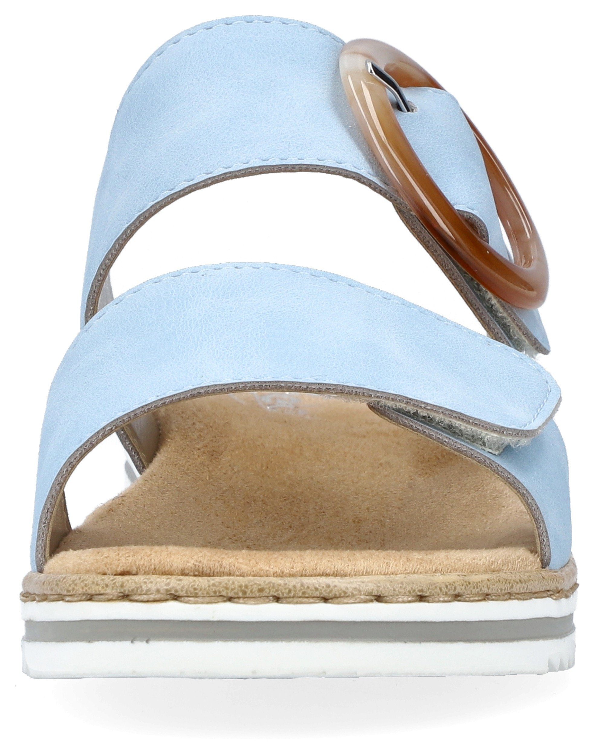Rieker Pantolette, Keilabsatz, Sommerschuh, Schlappen mit softer Innensohle. € 49,95