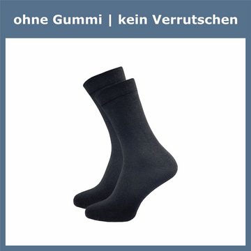 GAWILO Diabetikersocken für Herren ohne Gummi & ohne Naht - mit venenfreundlichen Komfortbund (9 Paar) Hoher Anteil Baumwolle sorgt für angenehmes Fußklima - kein Rutschen