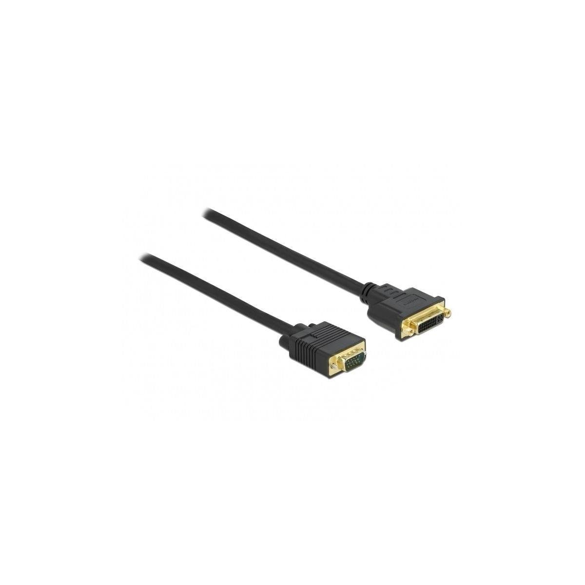 Delock 86759 - Kabel DVI 24+5 Buchse zu VGA Stecker 5 m Computer-Kabel, DVI, DVI (500,00 cm)