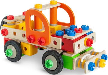 Eichhorn Konstruktionsspielsteine Constructor Kranwagen, (170 St), Made in Germany; FSC®- schützt Wald - weltweit