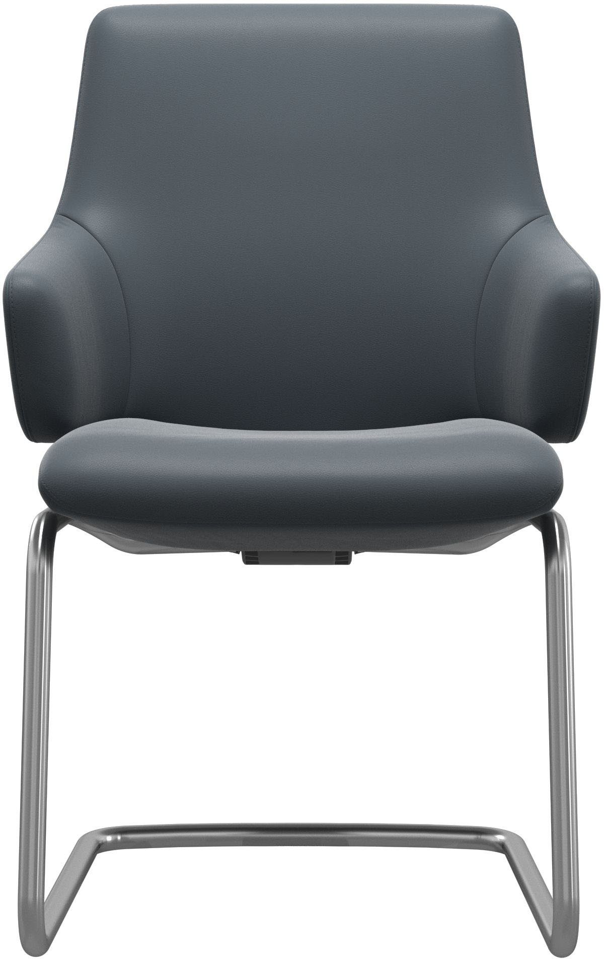 Stressless® Polsterstuhl Laurel, Low Back mit Armlehne, Größe L, mit Beinen aus Stahl in Chrom matt
