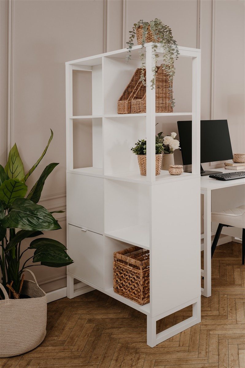 möbelvita Sideboard Regal/Raumteiler Java 20A weiß