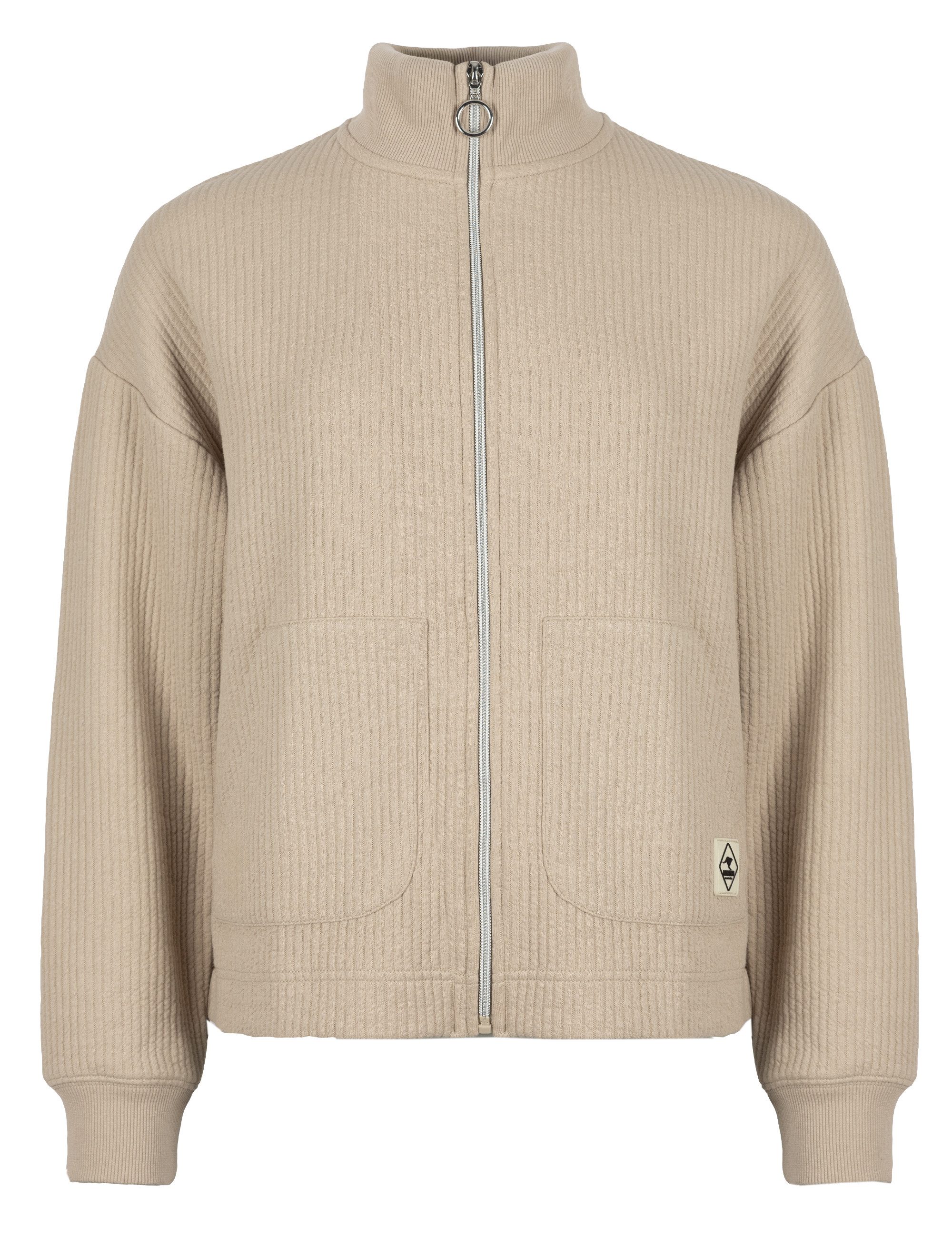 ROADSIGN australia Sweatjacke Wavy Interlock (1, 1-tlg., 1) mit wellenartiger Struktur für moderne Casual-Outfits