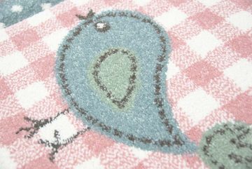 Kinderteppich Kinderteppich Spielteppich Karo Design Pastell Bunt, Teppich-Traum, rechteckig, Höhe: 13 mm