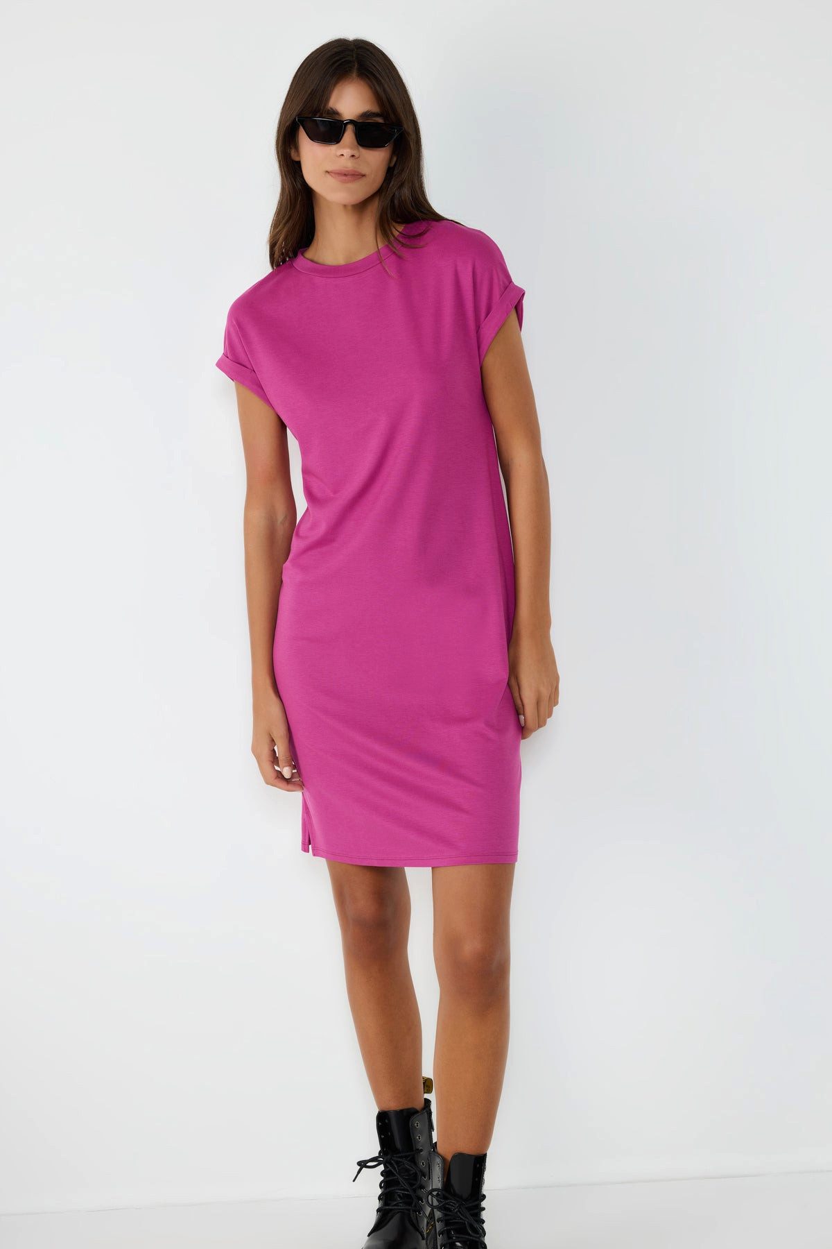 No Matter What Minikleid Basic-Kleid mit kurzen Ärmeln