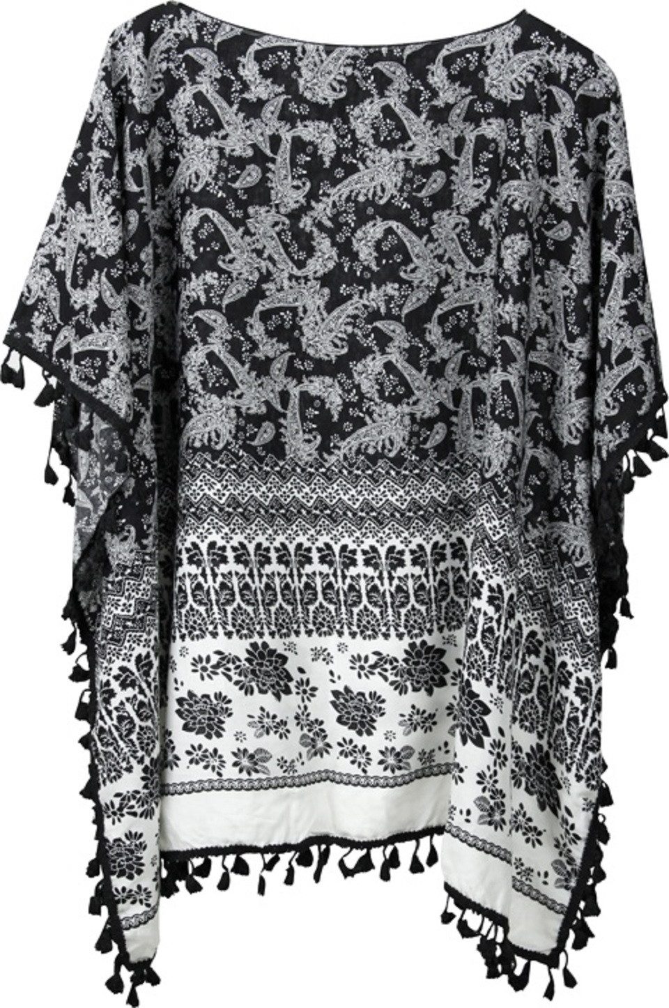 Capelli New York Blusenkimono Leichte Tunika im Poncho-Stil