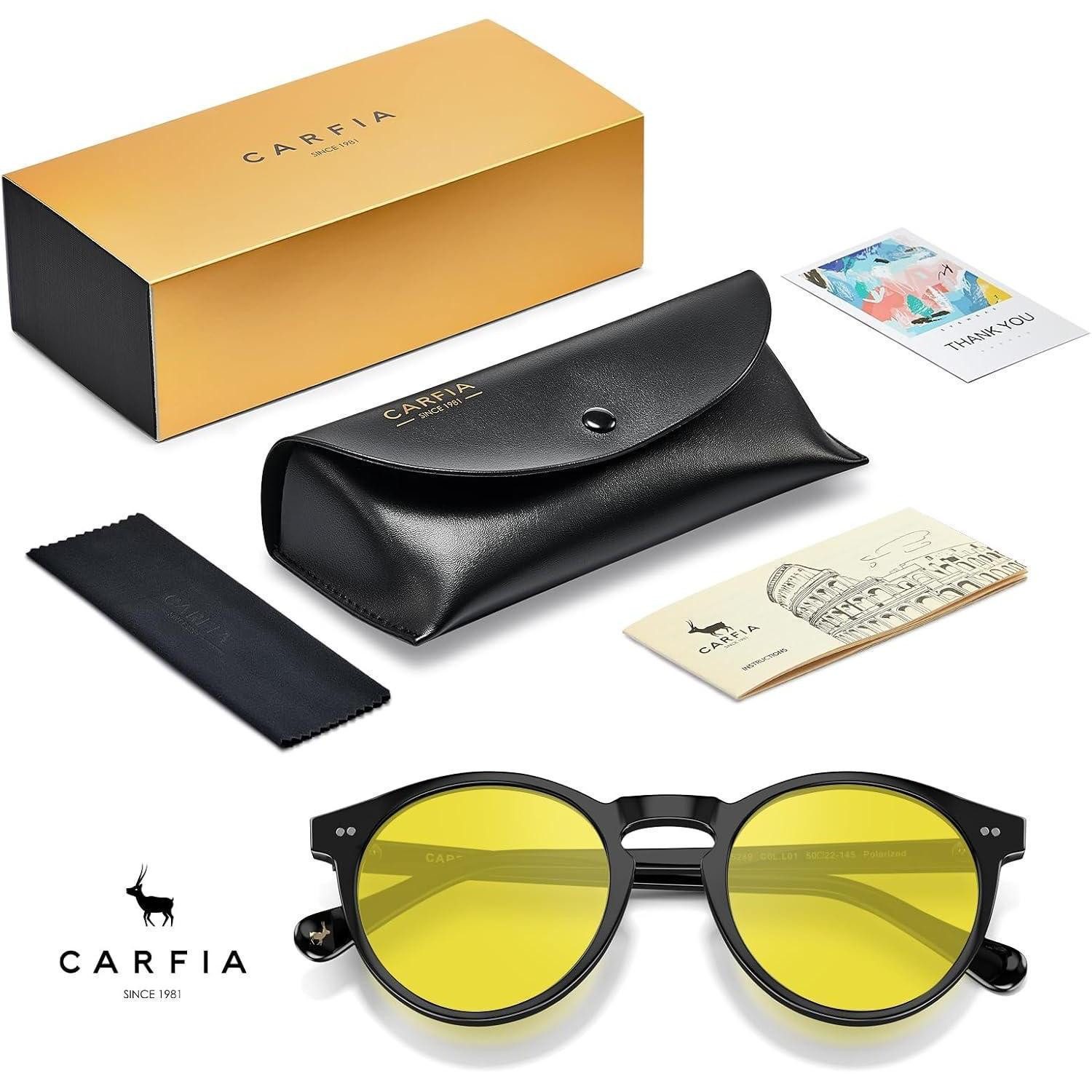 LuxusKollektion Retrosonnenbrille Sonnenbrille Herren polarisiert UV400 Fahren Reisen Schwarze Rahmen