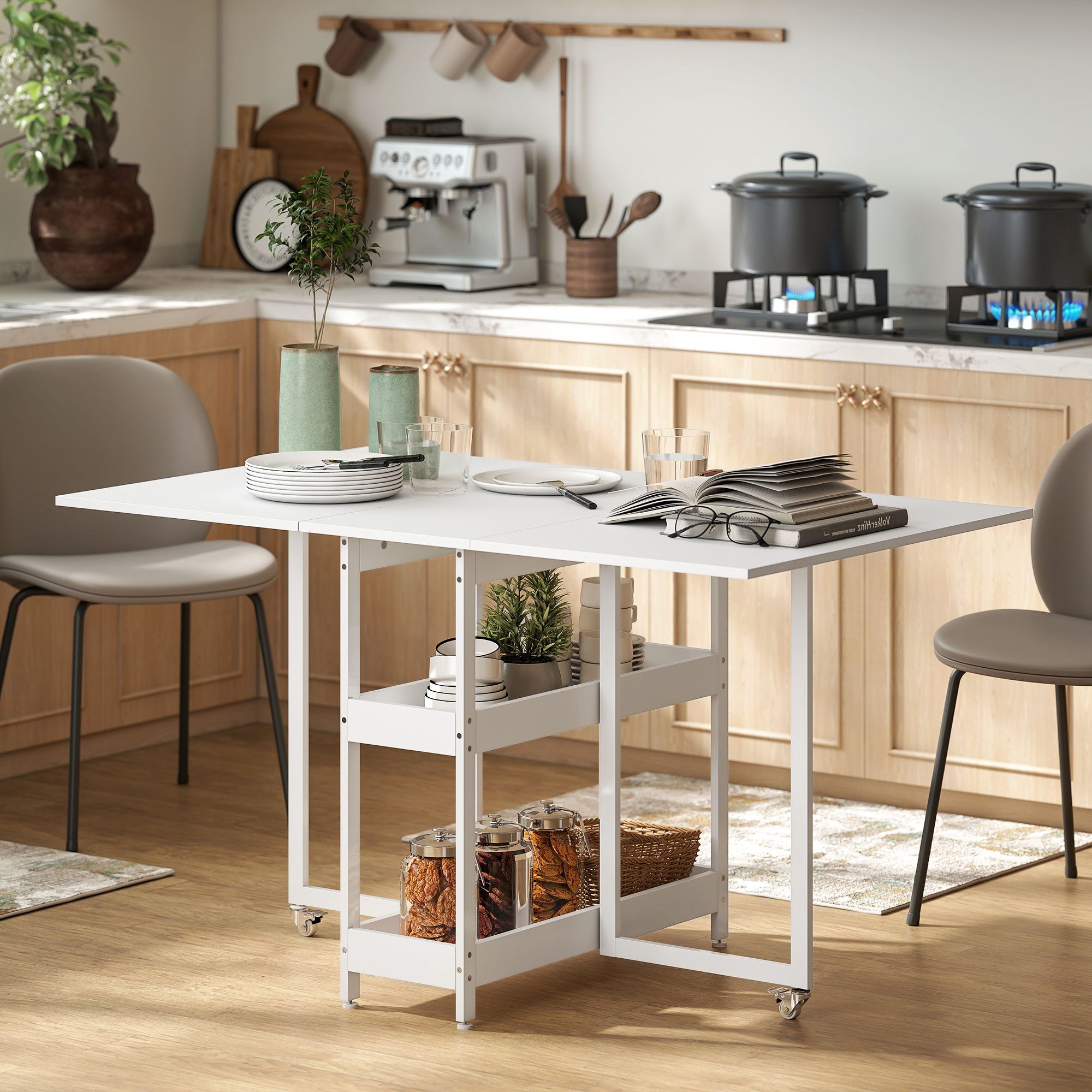 HOMCOM Klapptisch Esstisch Klappbar für 2-4 günstig online kaufen