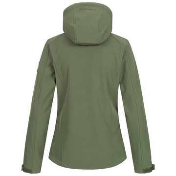 DEPROC Active Softshelljacke #ankerglutfreudeXXL CS Funktionsjacke, Übergangsjacke mit abnehmbarer Kapuze, auch in Großen Größen