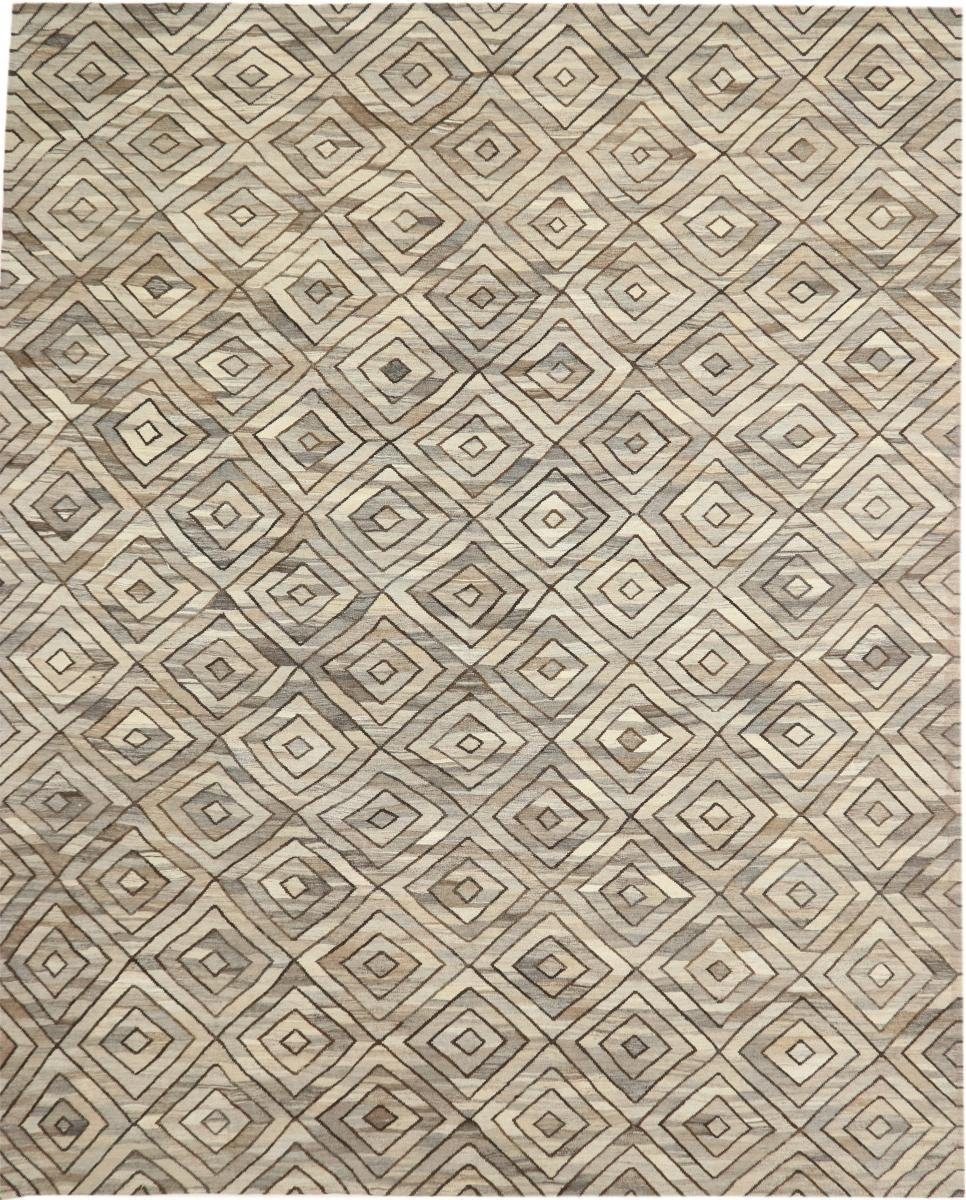 Orientteppich Kelim Berber Design 322x394 Handgewebter Moderner Orientteppich, Nain Trading, rechteckig, Höhe: 3 mm