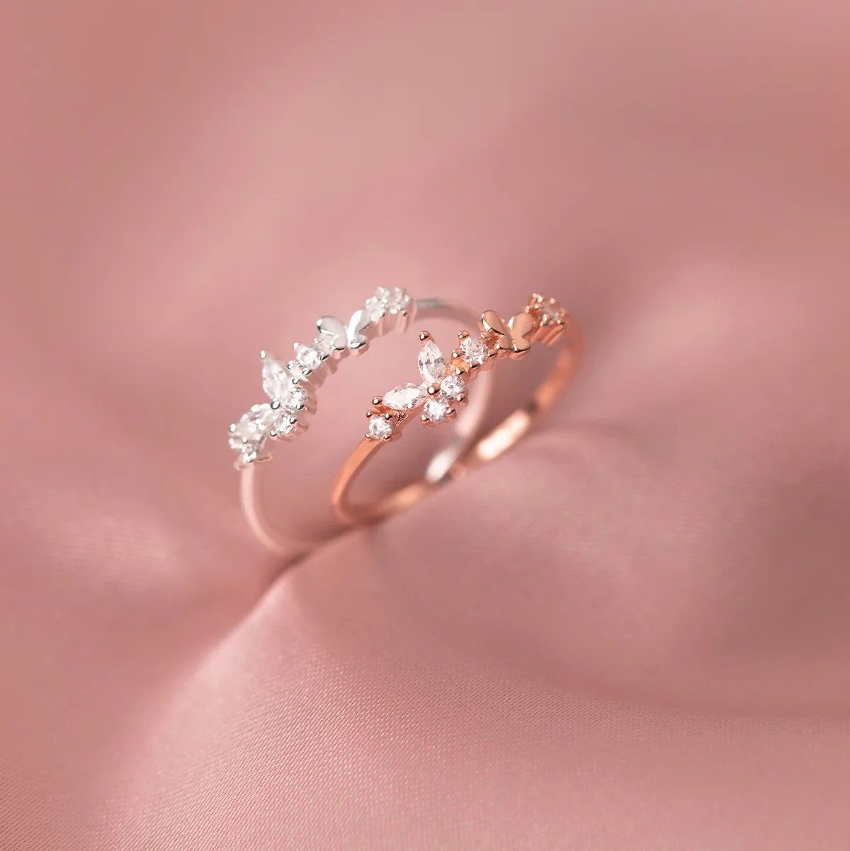 Eyecatcher Silberring 925 Sterling Silber Schmetterling günstig online kaufen
