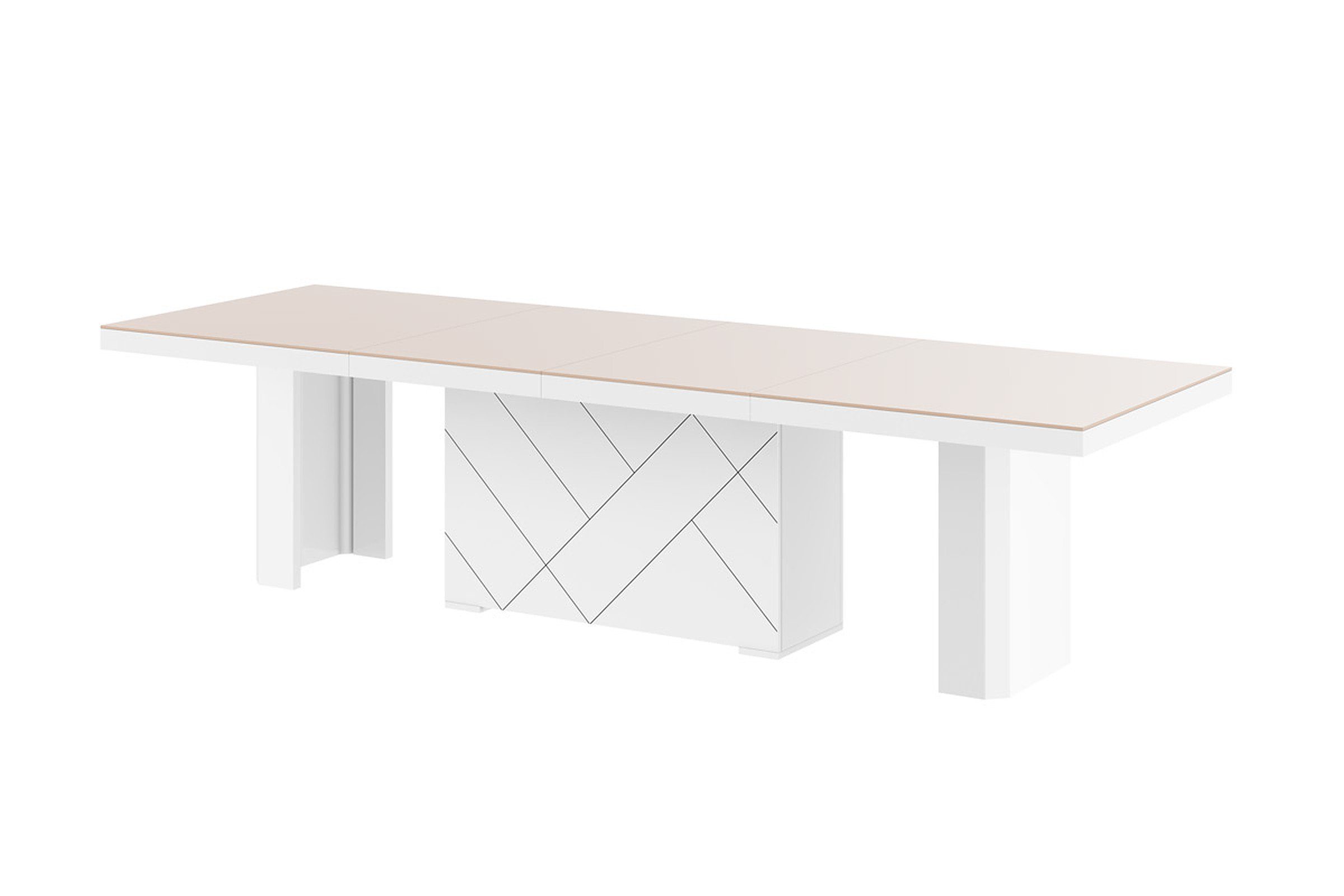 designimpex Esstisch Design HEK-111 Cappuccino / günstig online kaufen