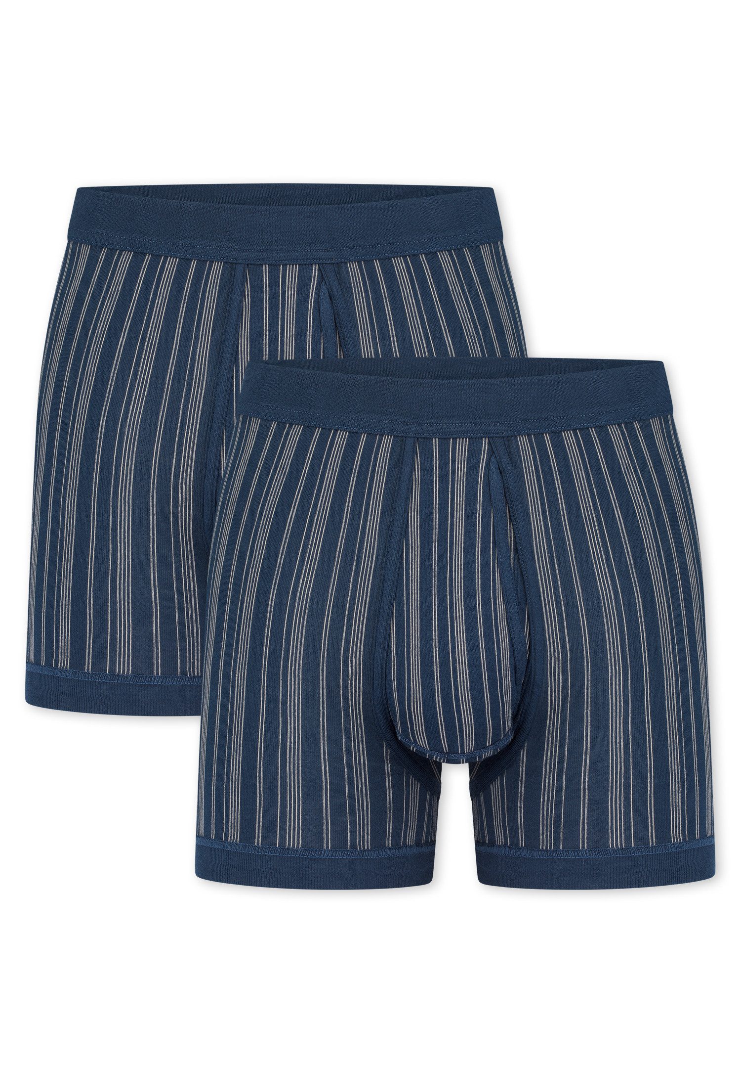 Schiesser Boxershorts Original Classics (2er Pack) mit Eingriff, gestreift