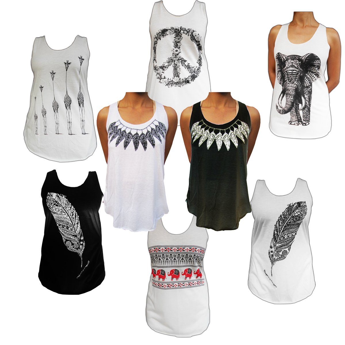 PANASIAM Crop-Top Simple Top Bangkok Print-Design günstig online kaufen