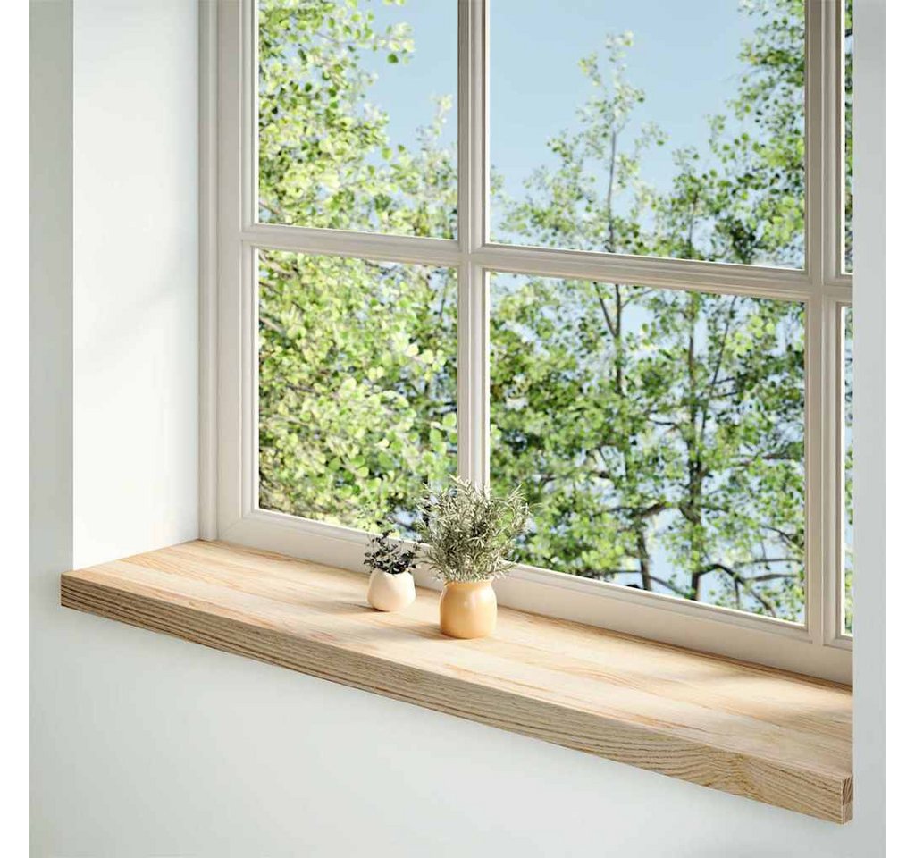 Thumbnail - vidaXL Fensterbank Fensterbänke 2 Stk. Unbehandelt 100x25x2 cm Massivholz Eiche