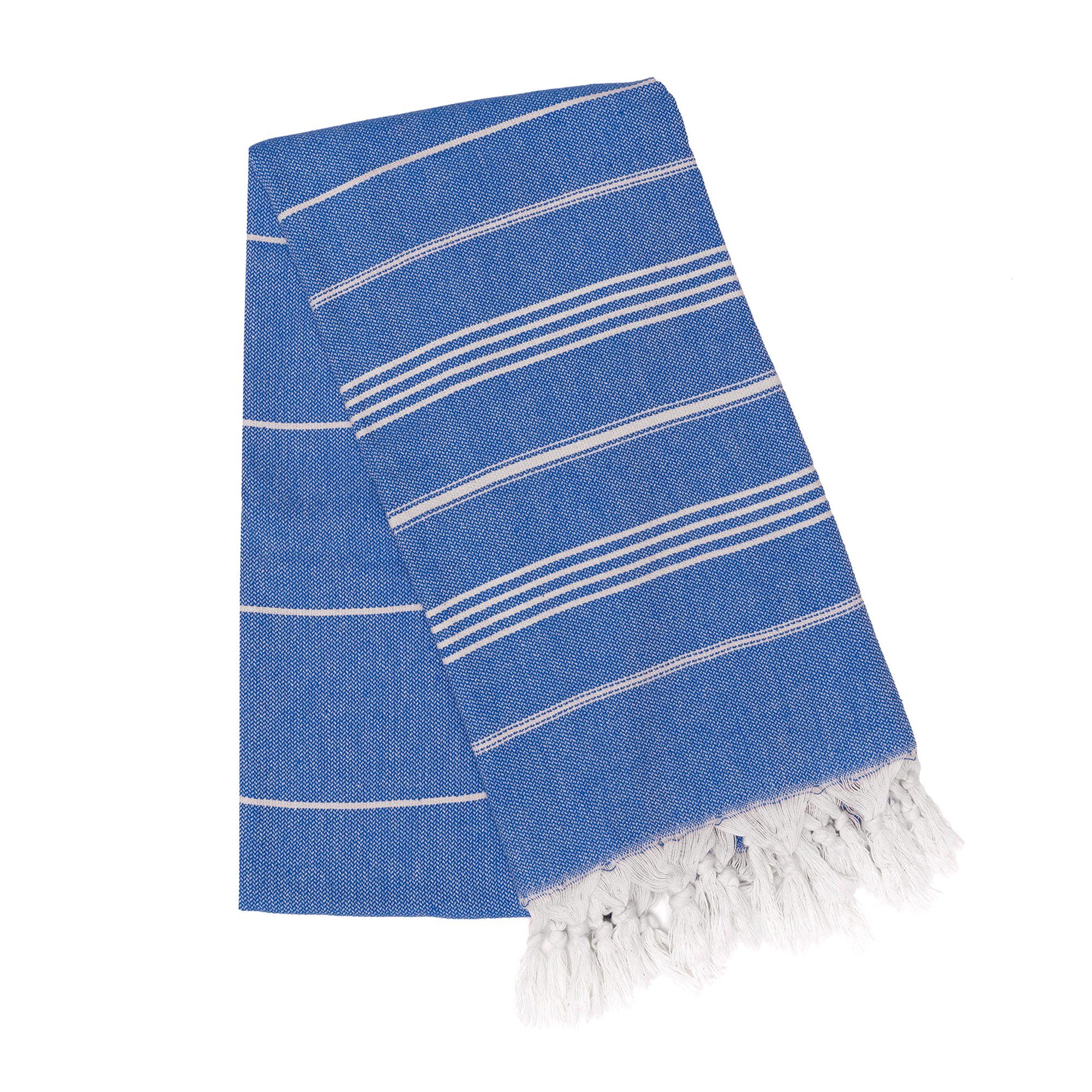 Turquoise Home Hamamtuch 100% Bio-Baumwolle 100 x 180cm Strandtuch Strand S günstig online kaufen