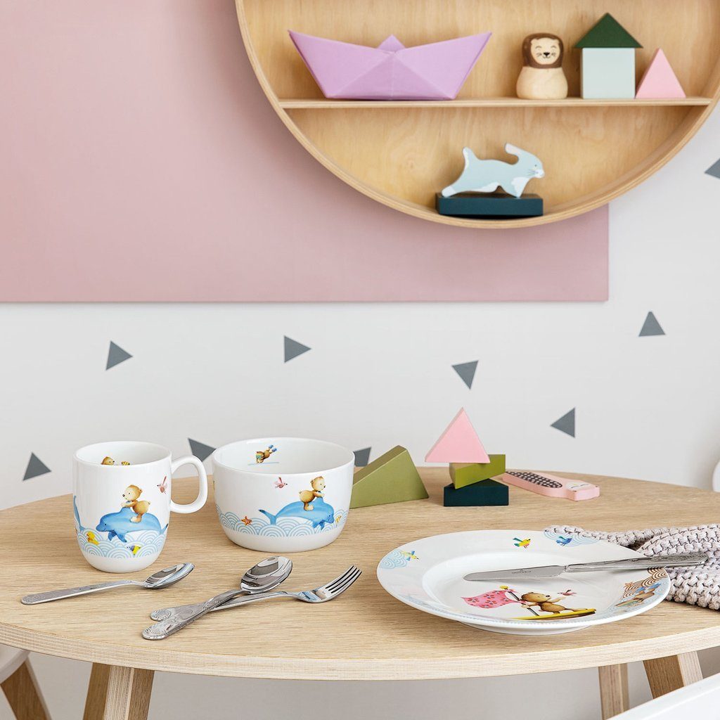 Villeroy & Boch Kinderbesteck Kiddys Besteck (4-tlg), 1 Personen, Edelstahl, Edelstahl, 4 Stck, spülmaschinenfest