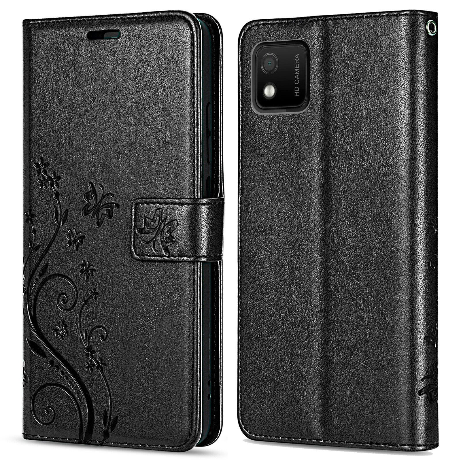 betterfon Handyhülle Handytasche für Wiko Y52 Schutzhülle Klapphülle, Bookstyle-Hülle: Magnetverschluss 3 Kartenfächer & Standfunktion