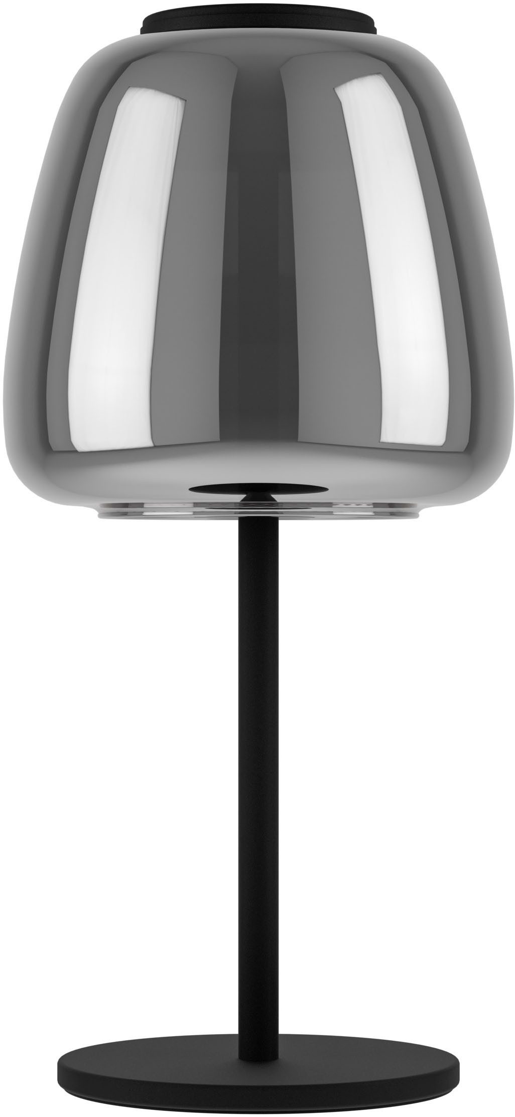 EGLO Tischleuchte ALFERO-Z Tischlampe - Stahl - LED - 7,7W - IP20, Bluetooth, CCT - über Fernbedienung, Dimmfunktion, Ein-/Ausschalter, Farbwechsel, Memoryfunktion, Nachtlichtfunktion, RGB, Weckerfunktion, dimmbar über Fernbedienung, mehrere Helligkeitsstufen, LED fest integriert, Kaltweiß, Neutralweiß, Warmweiß, Nachttischlampe, Schreibtischleuchte, Leselampe, H34,5 x Ø16,5 cm