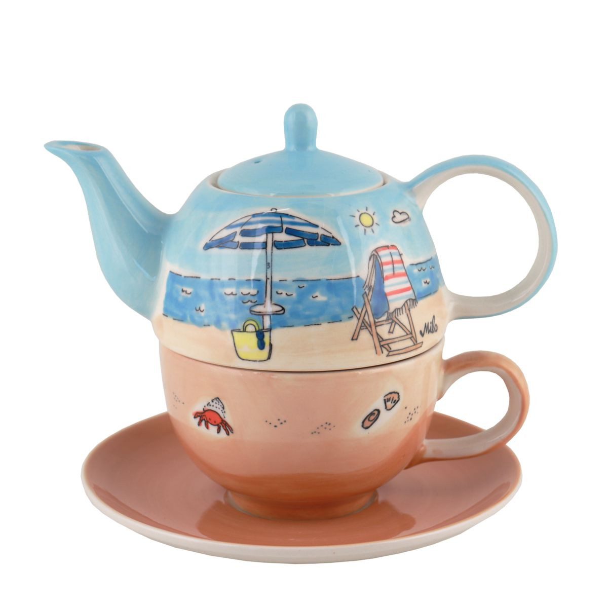 Mila Teekanne Mila Keramik Tee-Set Tea for One Dolce Vita, 400 l, (Stück)