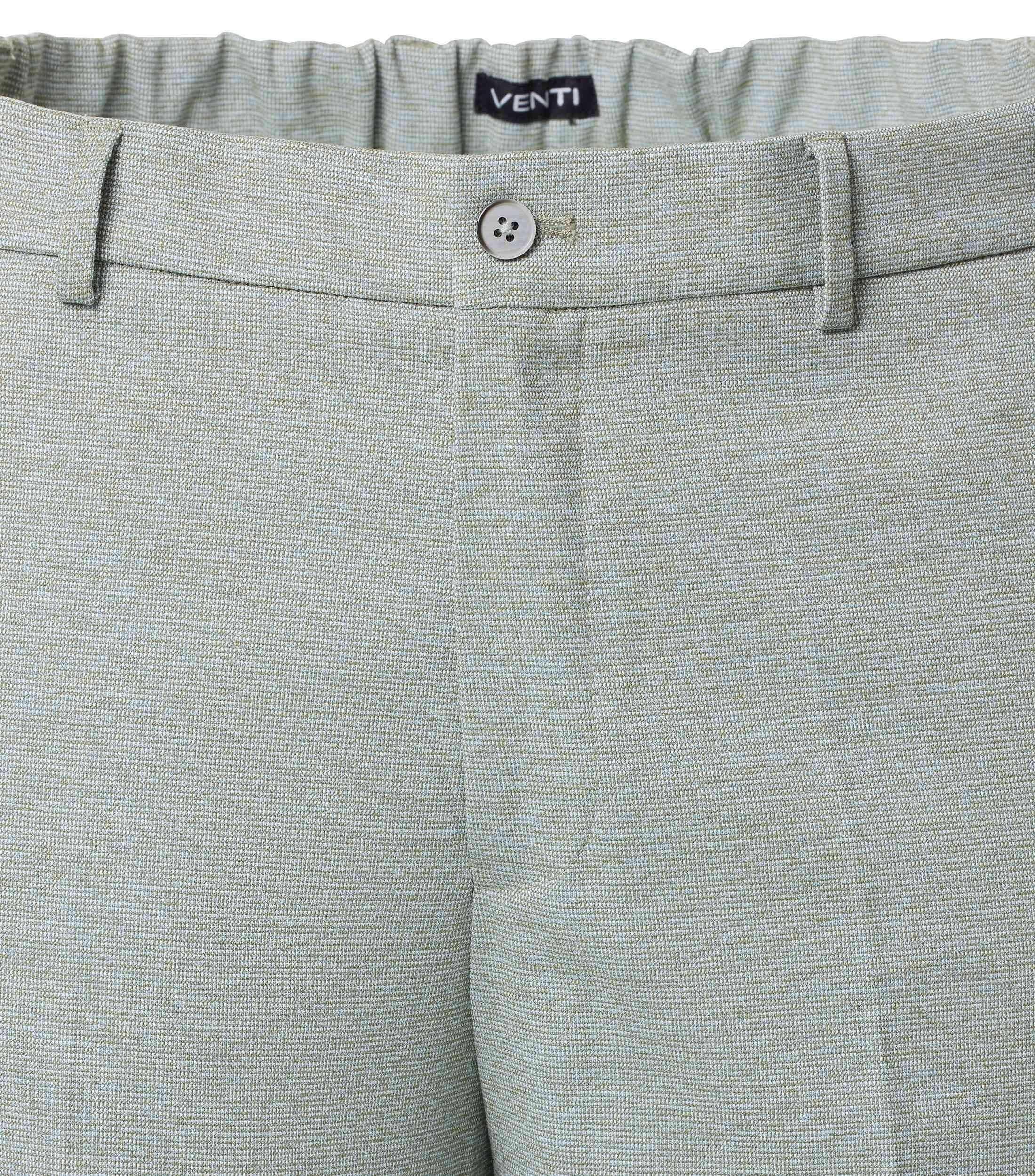 VENTI Anzughose VENTI Herren Anzughose FORMAL Polyestermix Stretch Hellgrün
