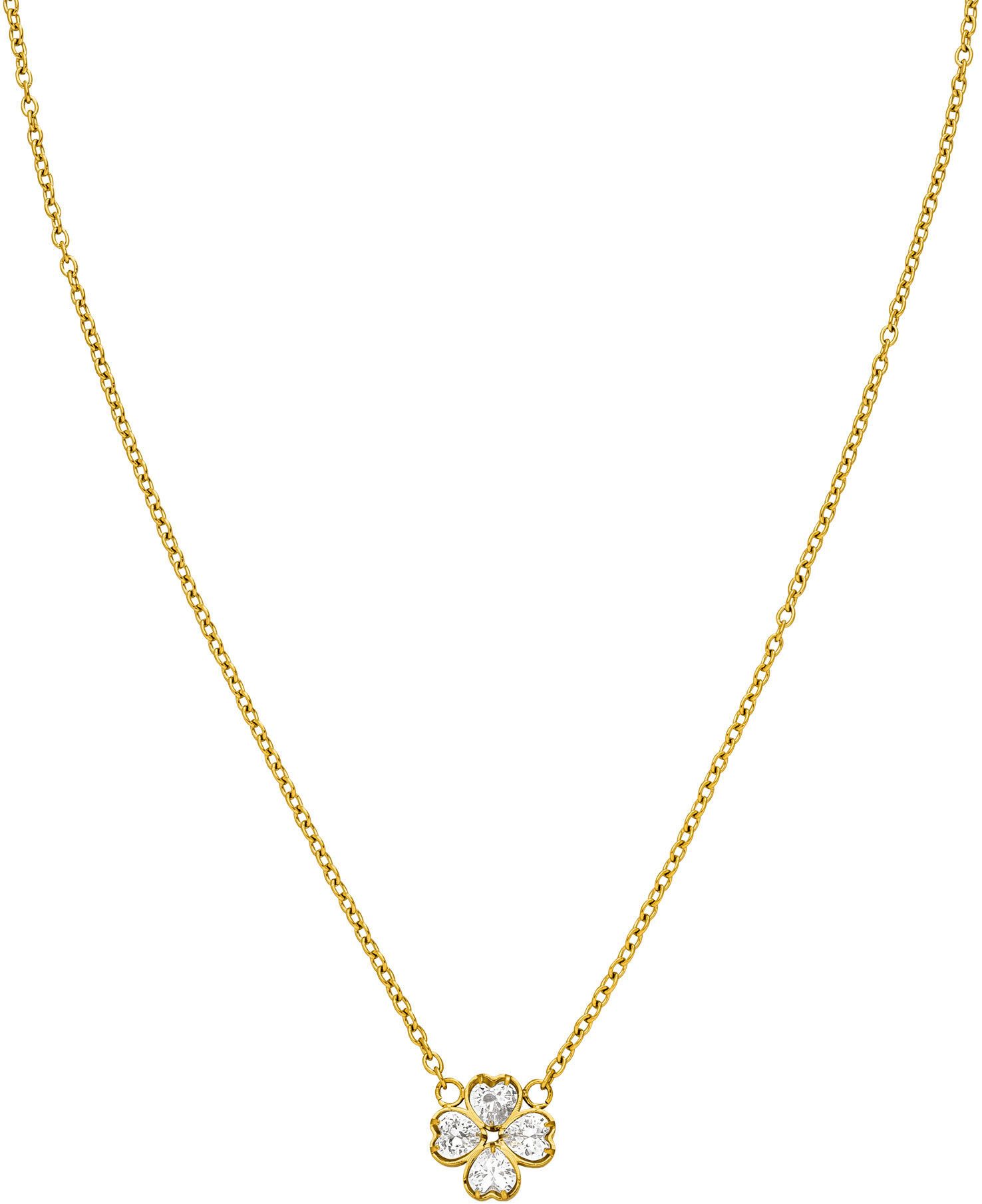 Purelei Kette mit Anhänger Schmuck Geschenk Cuore Kleeblatt, mit Zirkonia ( günstig online kaufen