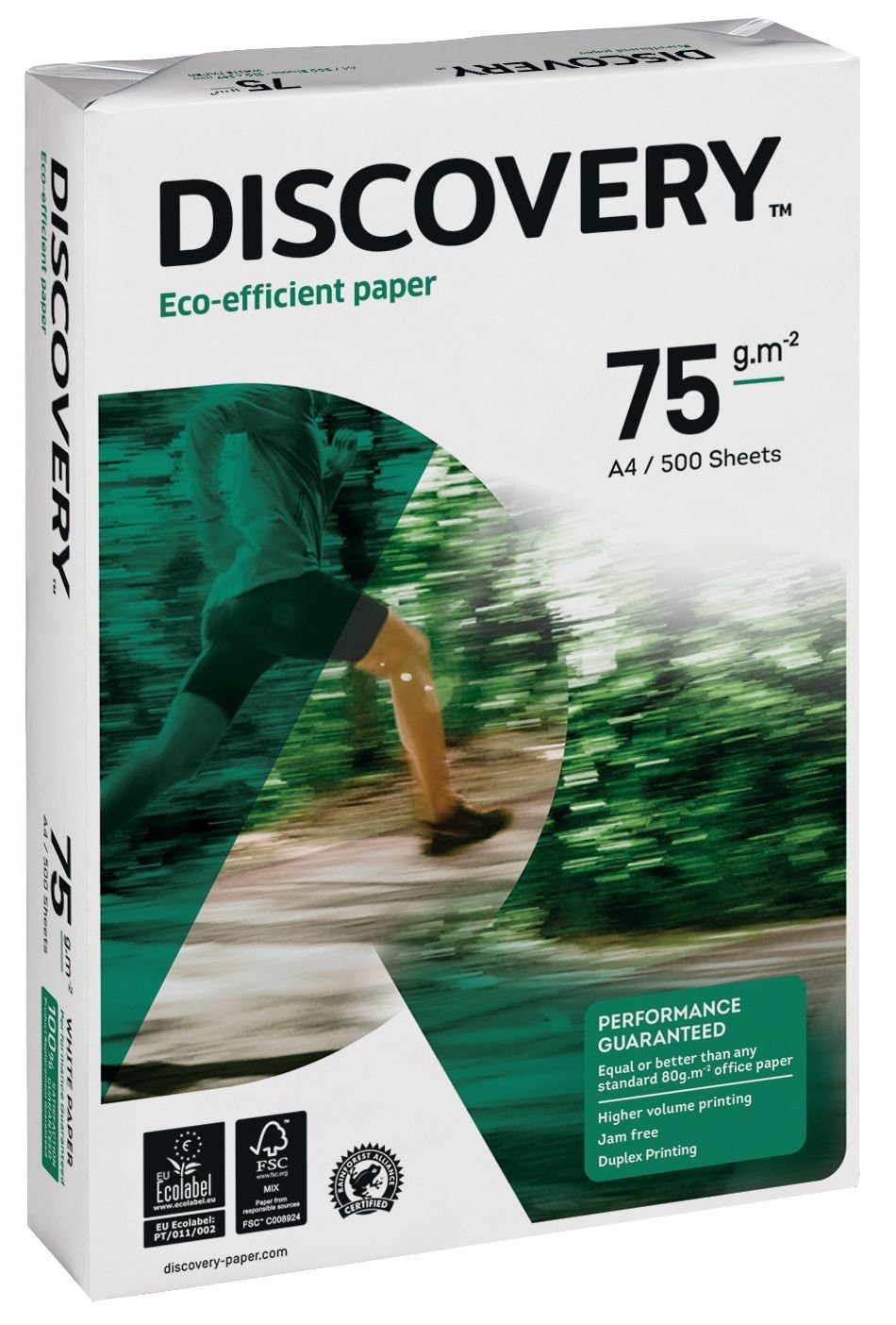 holzfrei, 2-fach A4, gelocht Druckerpapier - Kopierpapier Discovery 75g/qm, weiß, Discovery