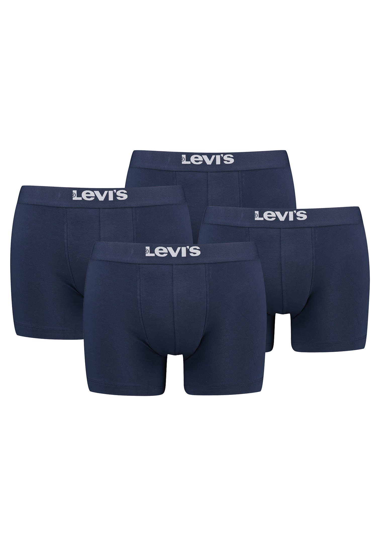 Levi's® Boxershorts MEN SOLID BASIC BOXER BRIEF ORGANIC CO 4er Pack (Set, 4-St., 4er-Pack) Navy