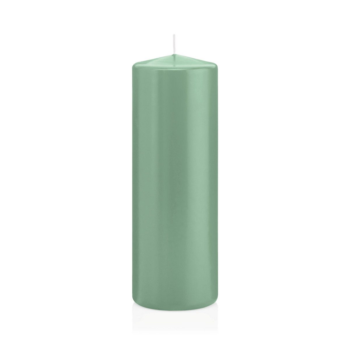 Wiedemann Kerzen Stumpenkerze Stumpenkerzen Reseda Ø 68 x 200 mm, 12 Stück