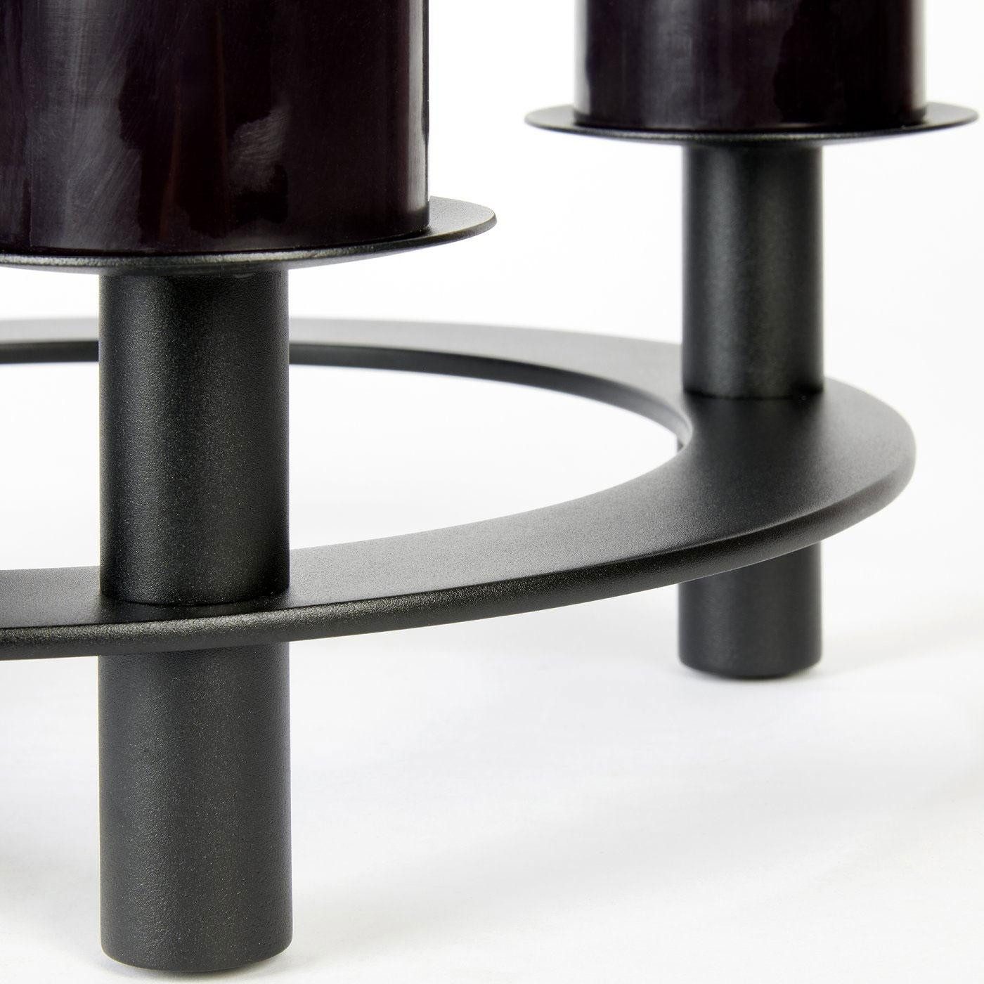 Lambert Windlicht Adventskranz Uranus Schwarz (37cm) günstig online kaufen